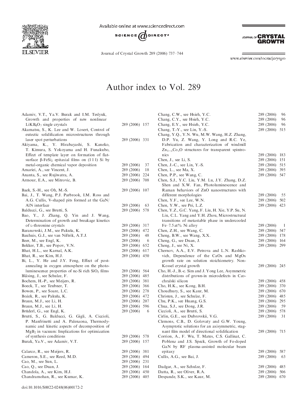 Author Index