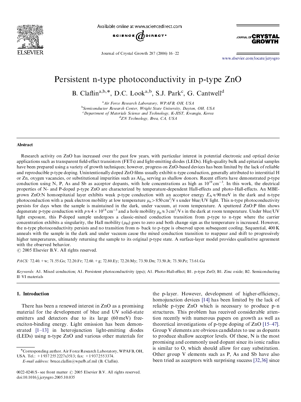 Persistent n-type photoconductivity in p-type ZnO