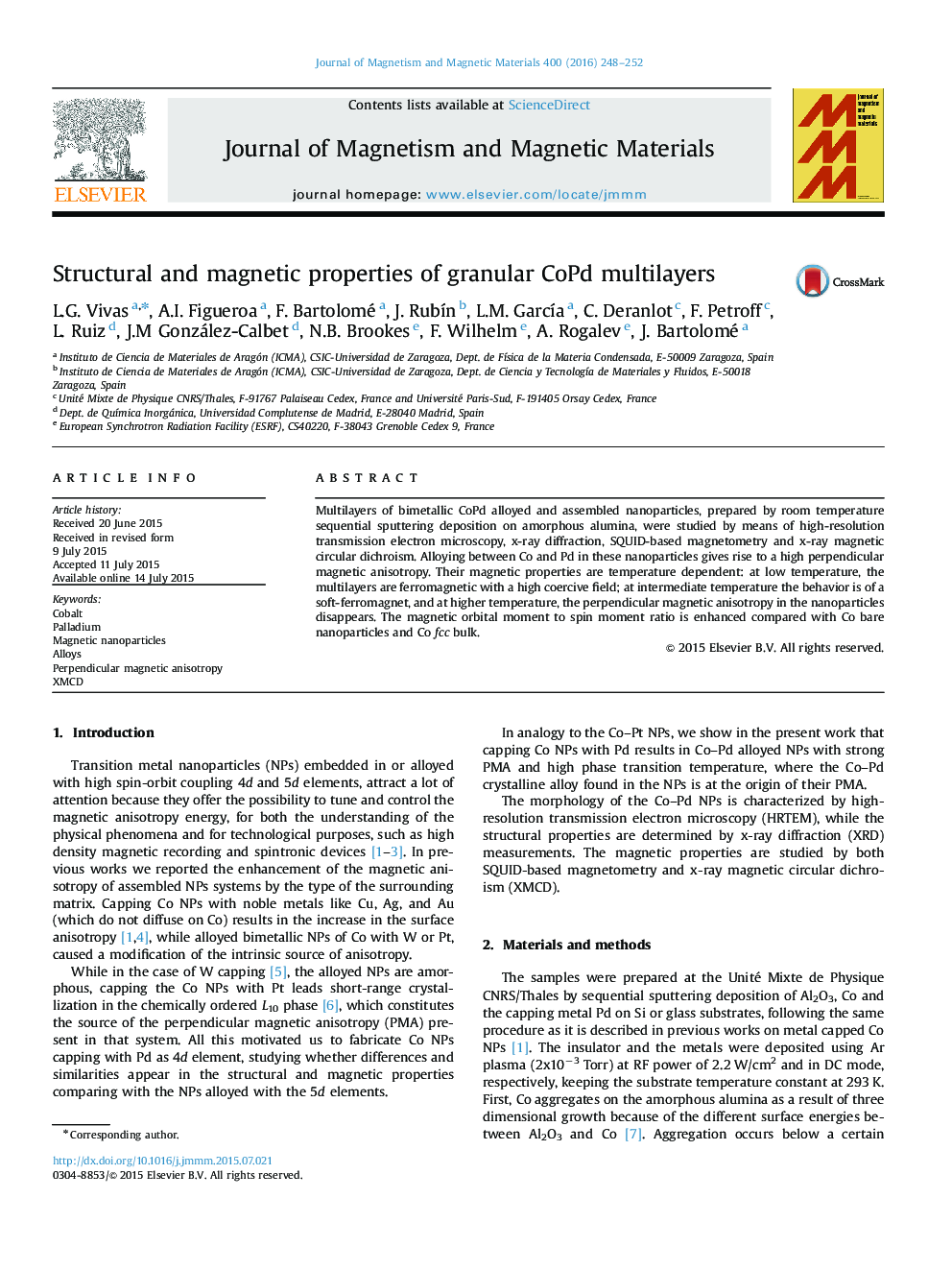 Structural and magnetic properties of granular CoPd multilayers