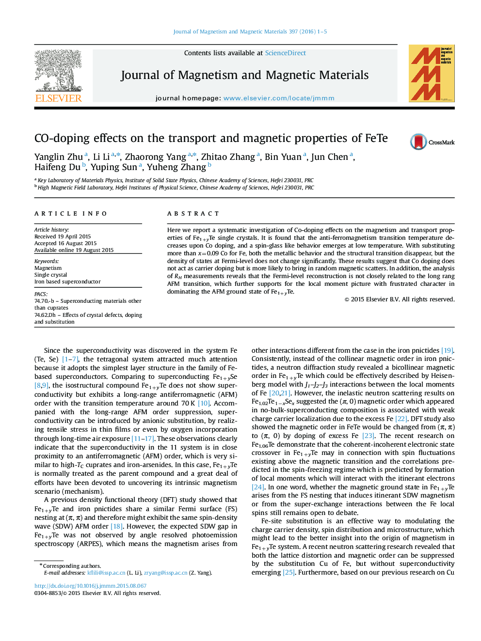 CO-doping effects on the transport and magnetic properties of FeTe