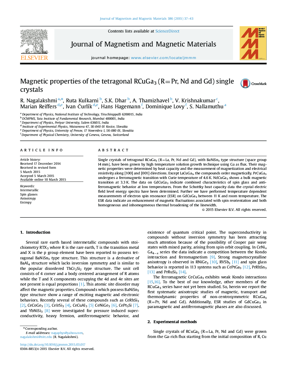 Magnetic properties of the tetragonal RCuGa3 (R=Pr, Nd and Gd) single crystals