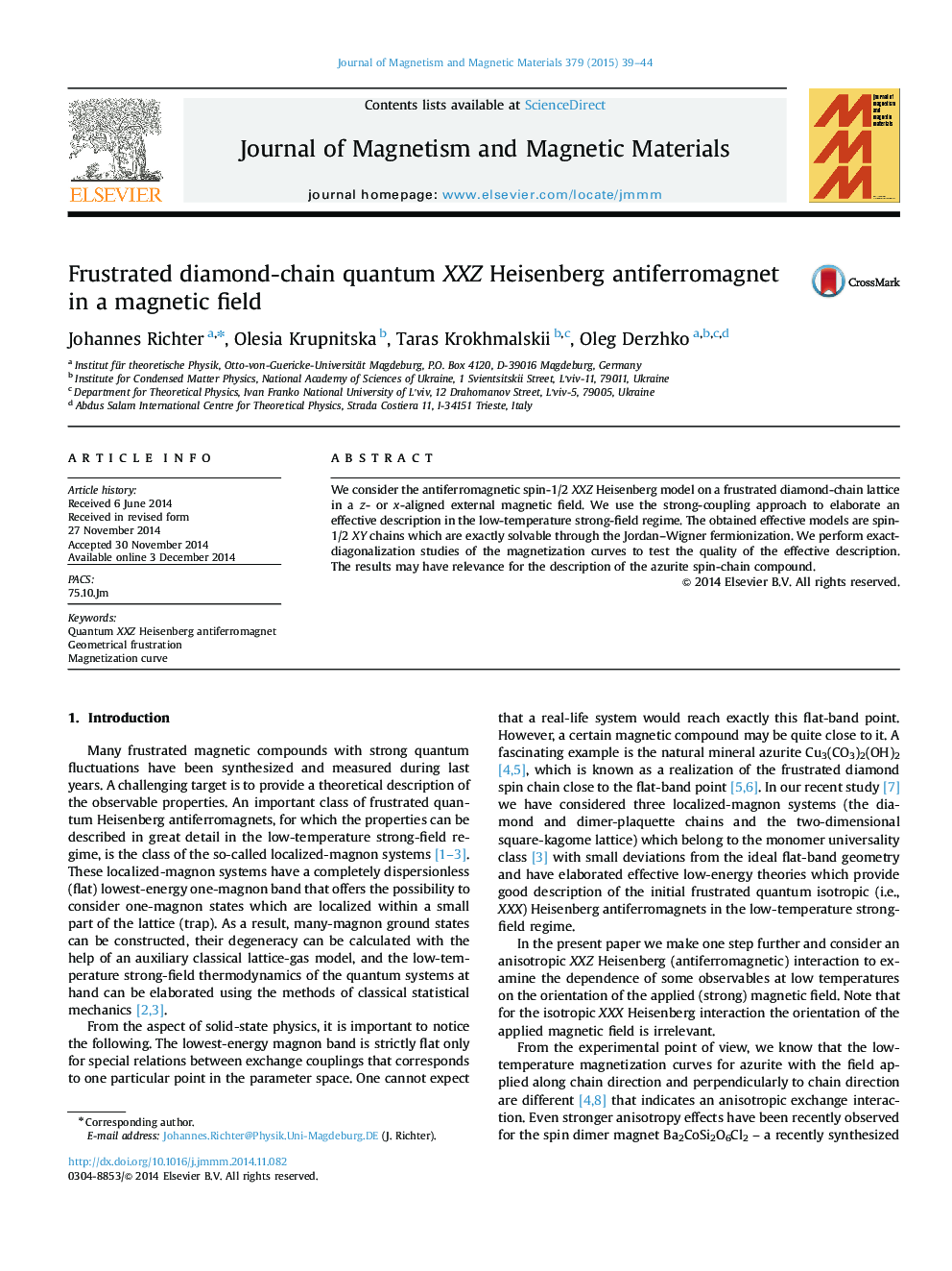 Frustrated diamond-chain quantum XXZ Heisenberg antiferromagnet in a magnetic field