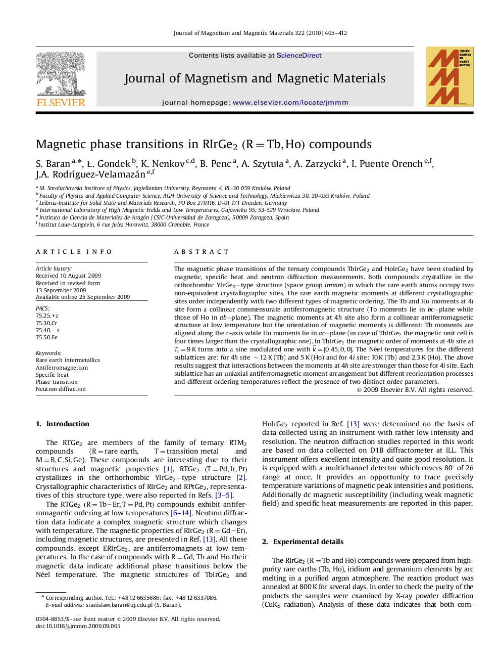 Magnetic phase transitions in RIrGe2RIrGe2(R=Tb,Ho)(R=Tb,Ho) compounds