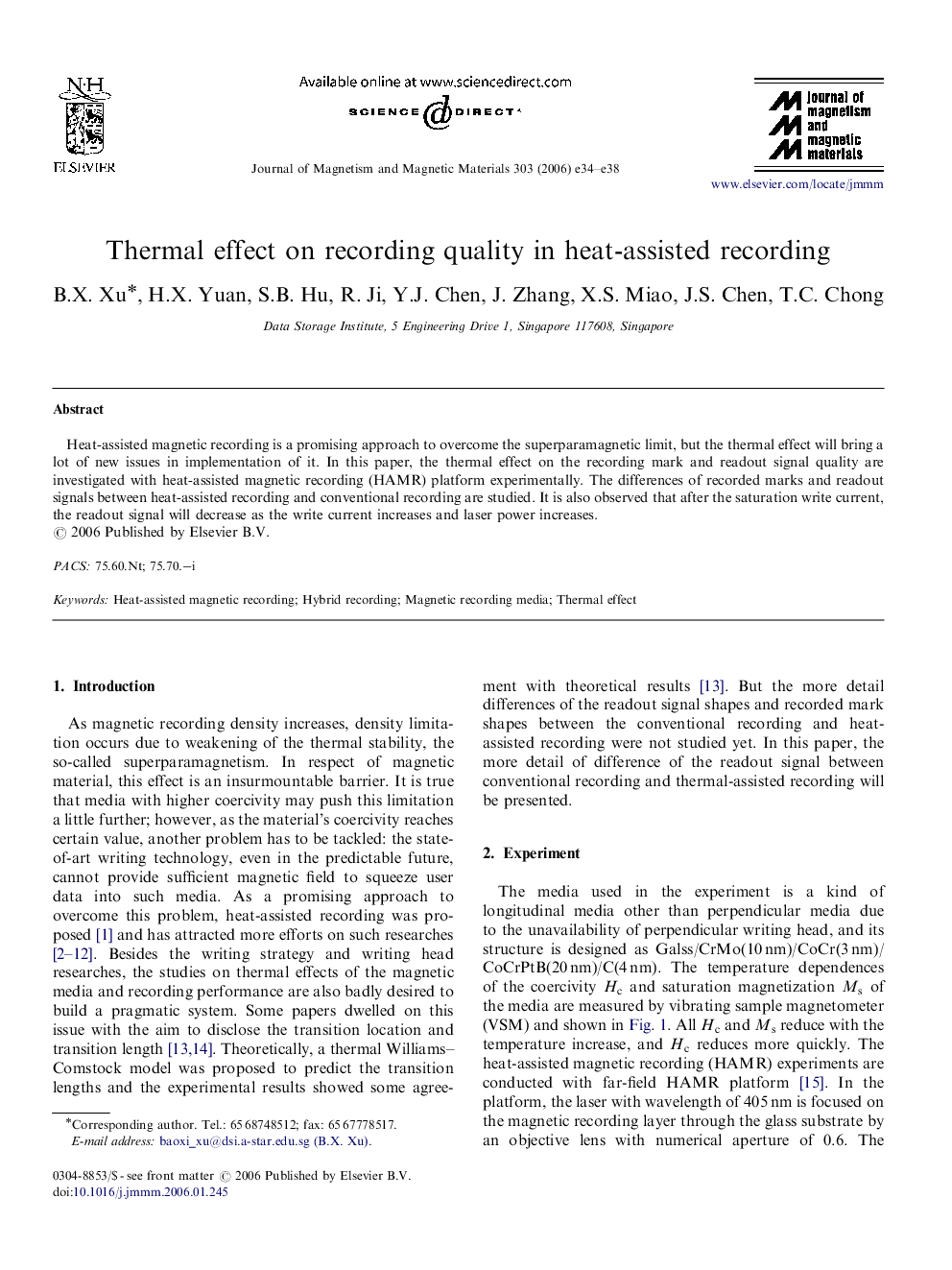 Thermal effect on recording quality in heat-assisted recording