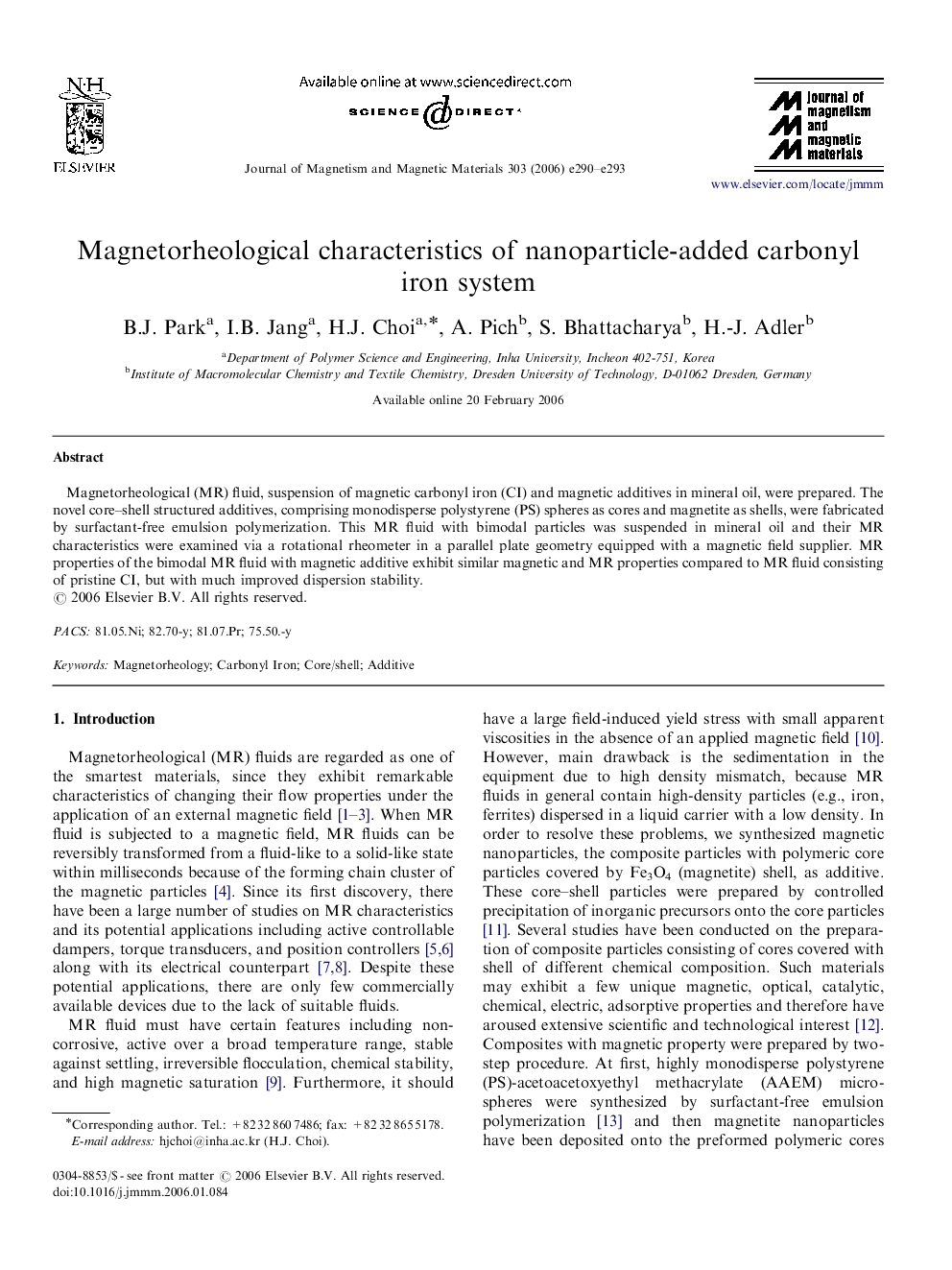 Magnetorheological characteristics of nanoparticle-added carbonyl iron system