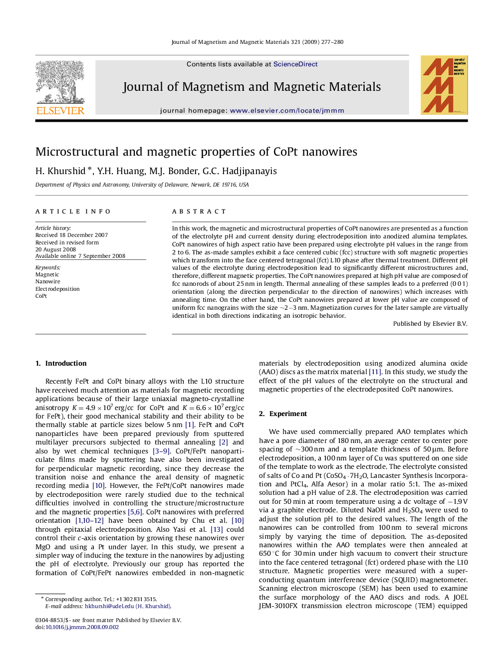 Microstructural and magnetic properties of CoPt nanowires