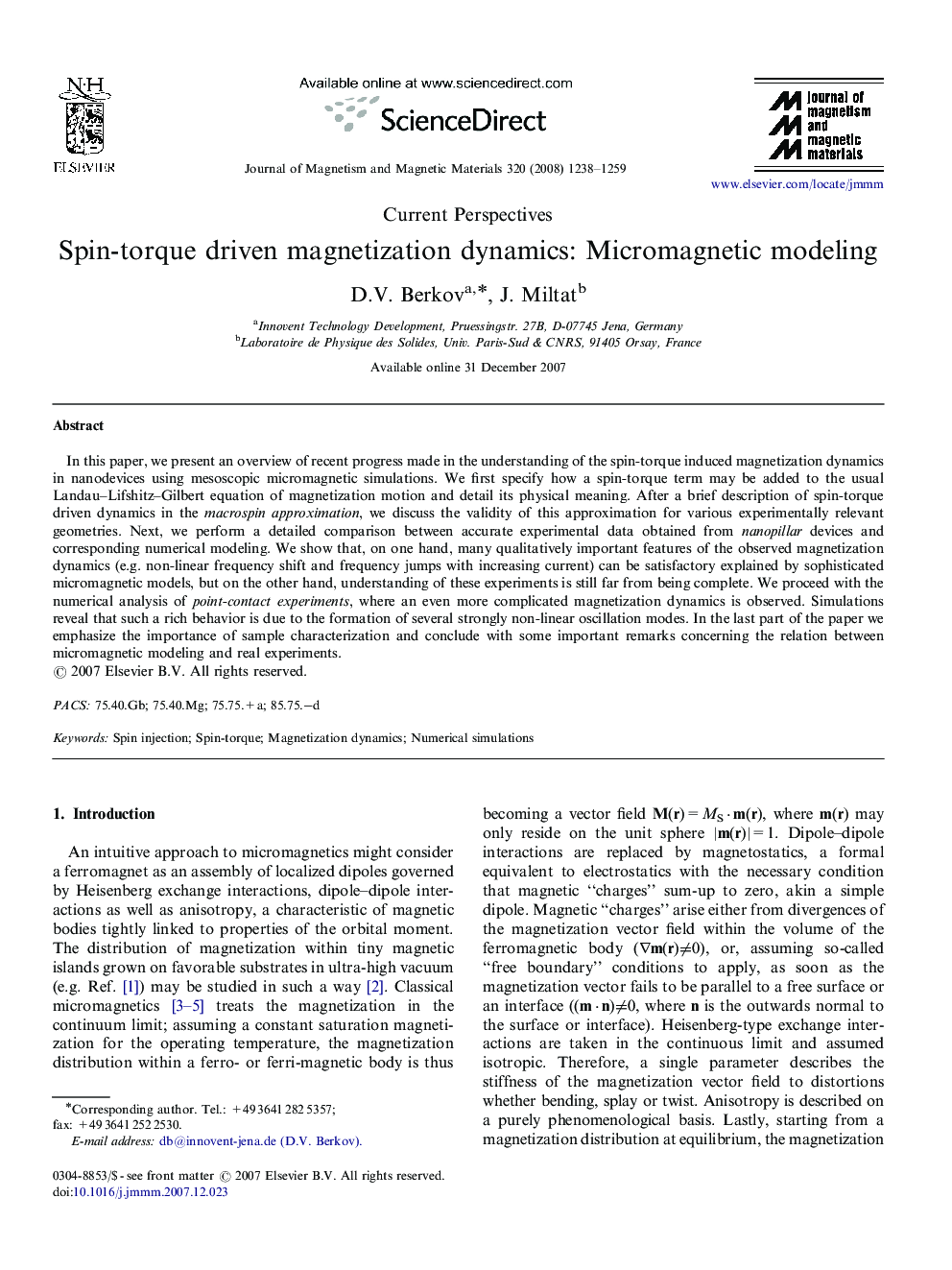 Spin-torque driven magnetization dynamics: Micromagnetic modeling