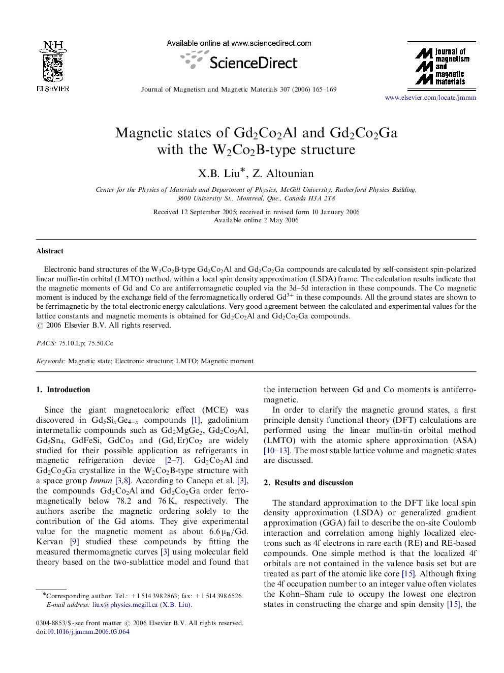 Magnetic states of Gd2Co2Al and Gd2Co2Ga with the W2Co2B-type structure