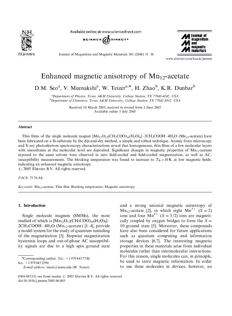 Enhanced magnetic anisotropy of Mn12-acetate