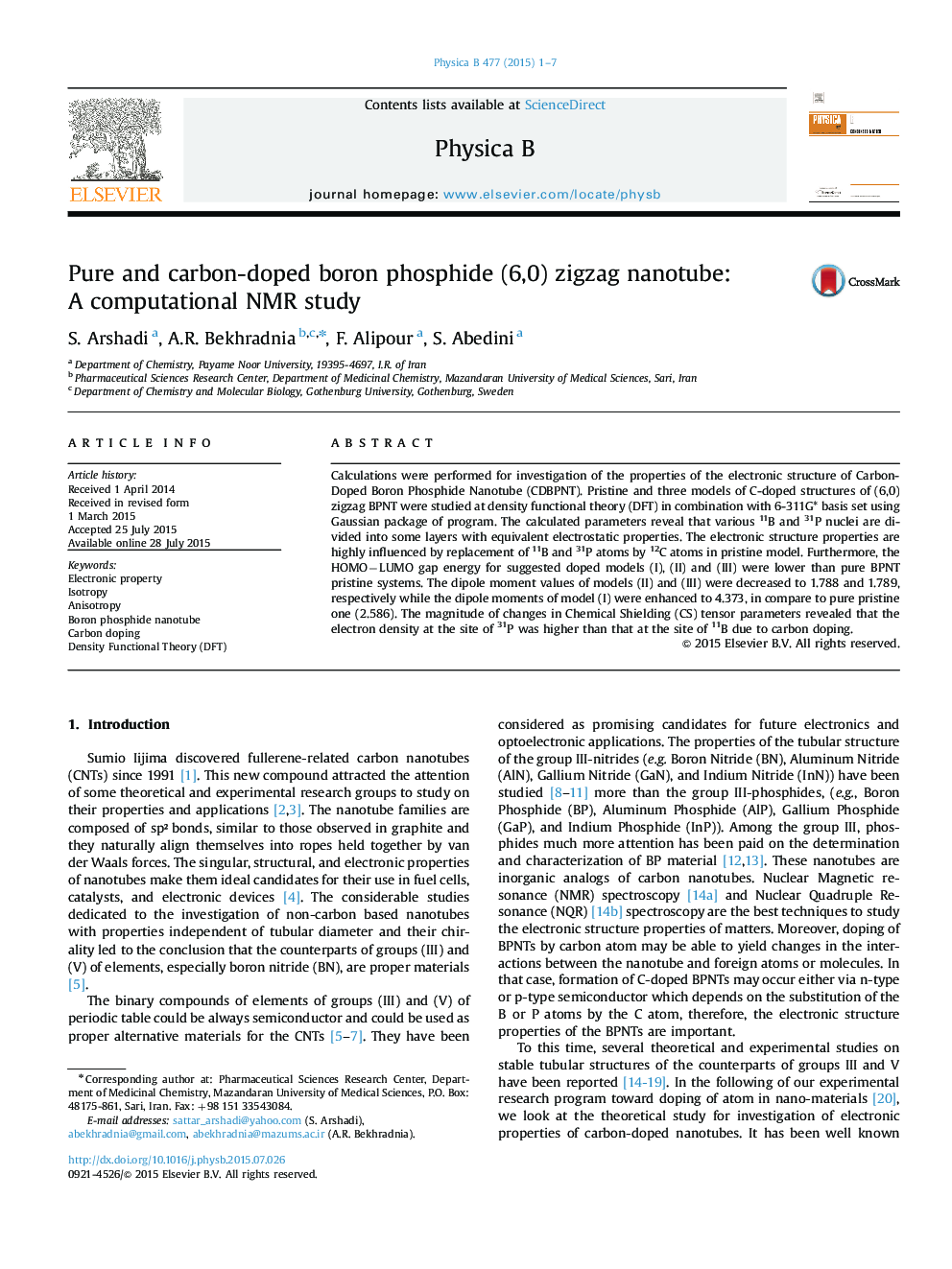 Pure and carbon-doped boron phosphide (6,0) zigzag nanotube: AÂ computational NMR study