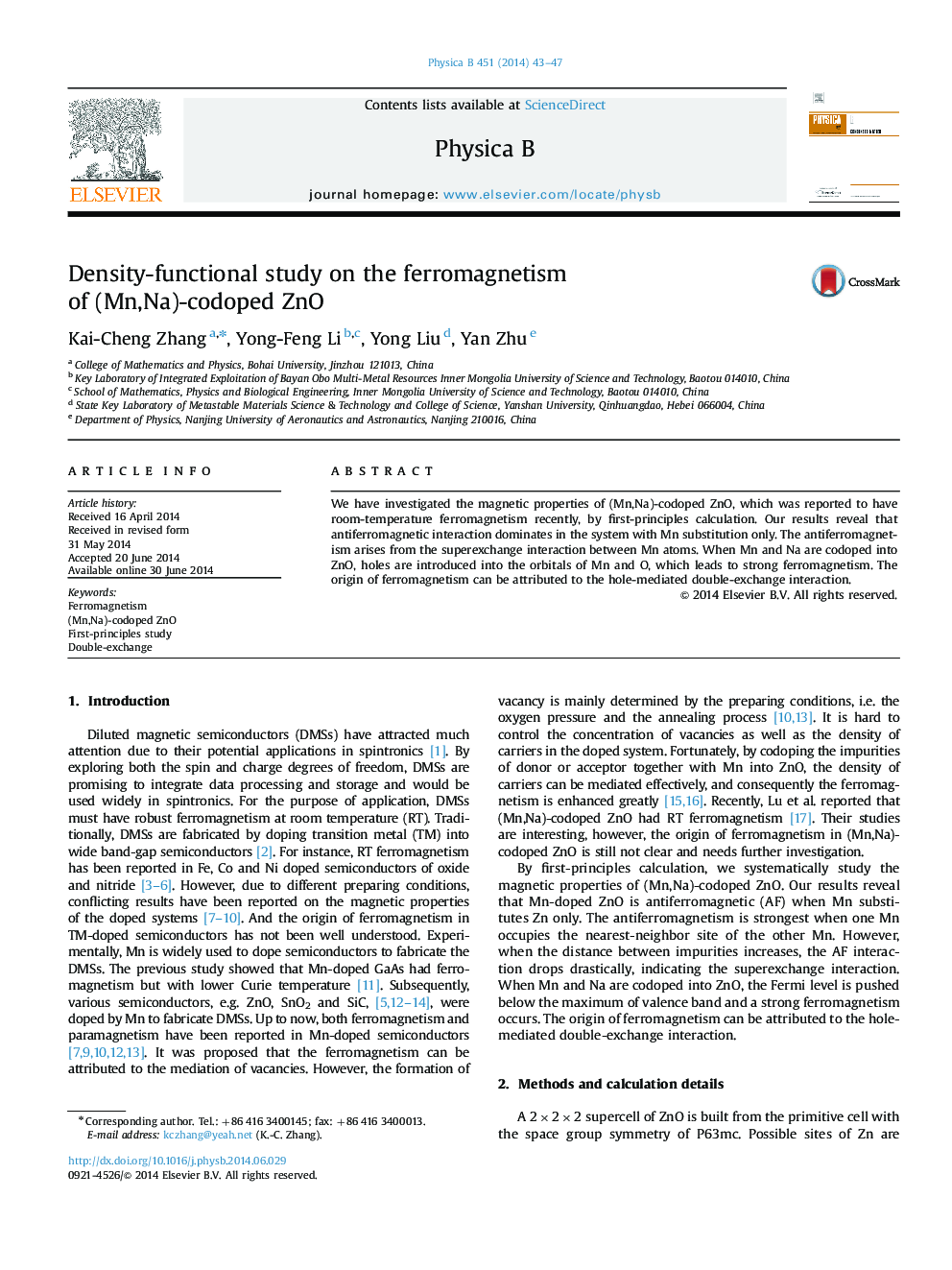 Density-functional study on the ferromagnetism of (Mn,Na)-codoped ZnO