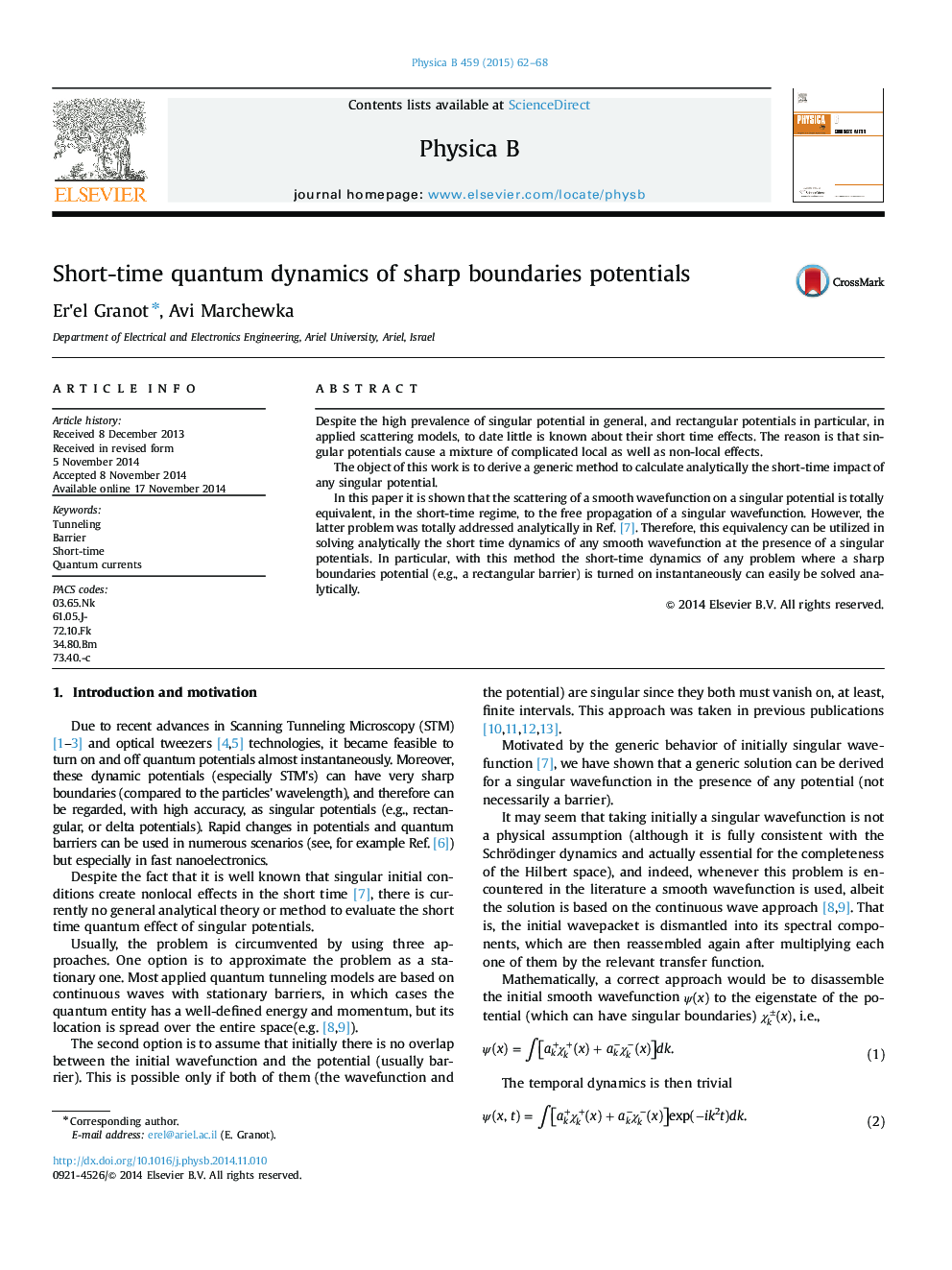 Short-time quantum dynamics of sharp boundaries potentials