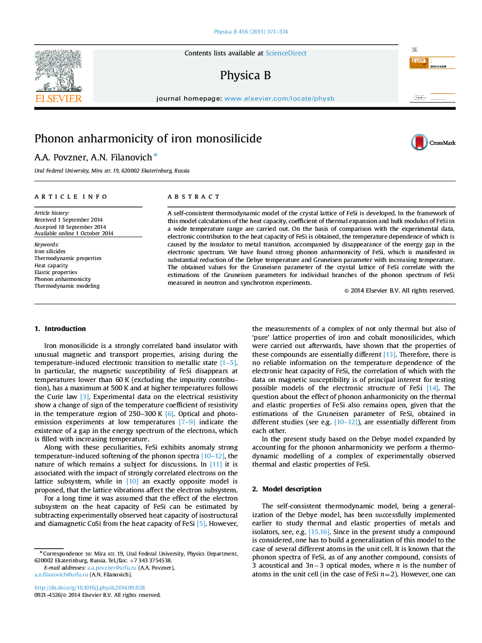 Phonon anharmonicity of iron monosilicide