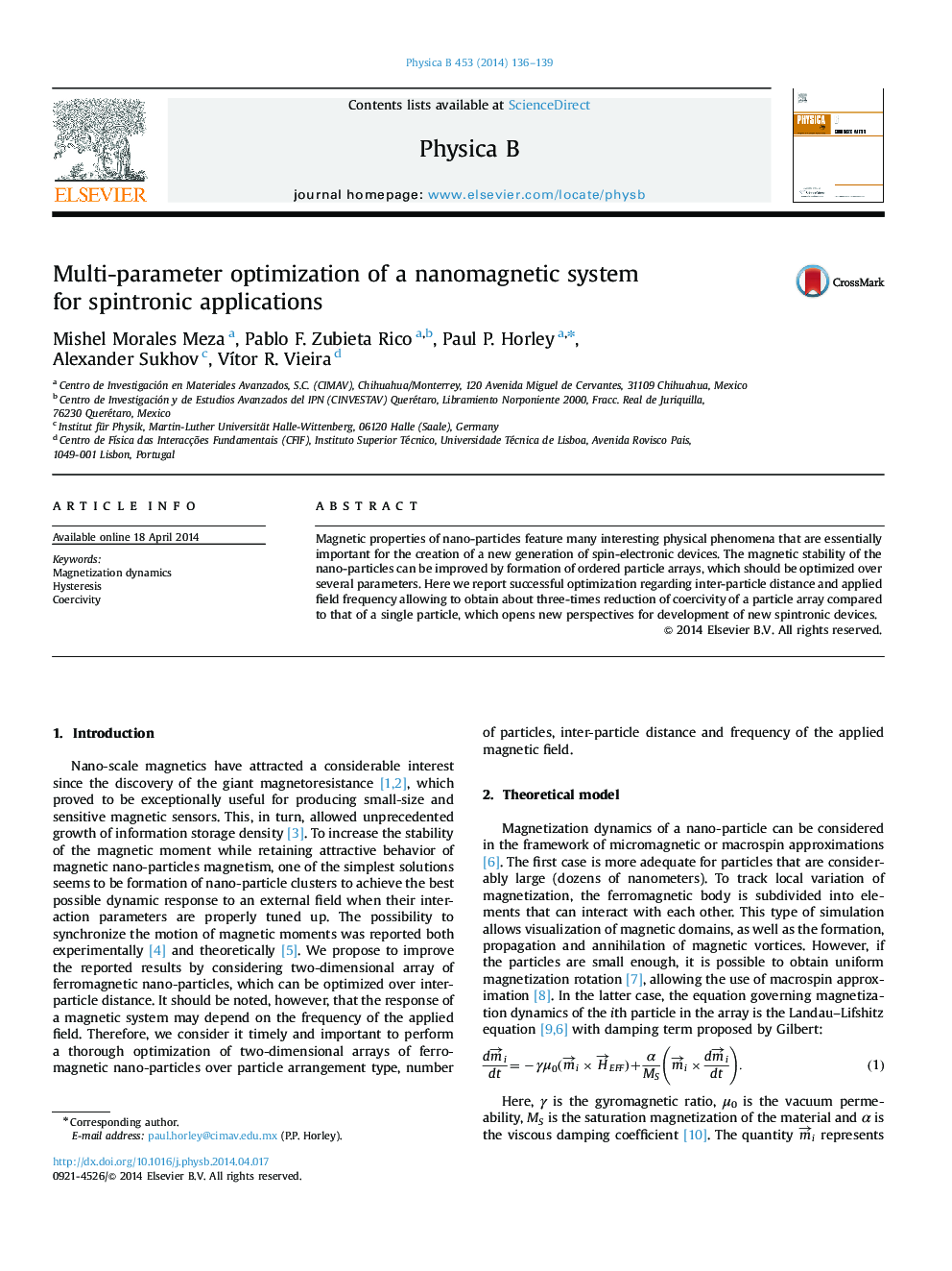 Multi-parameter optimization of a nanomagnetic system for spintronic applications