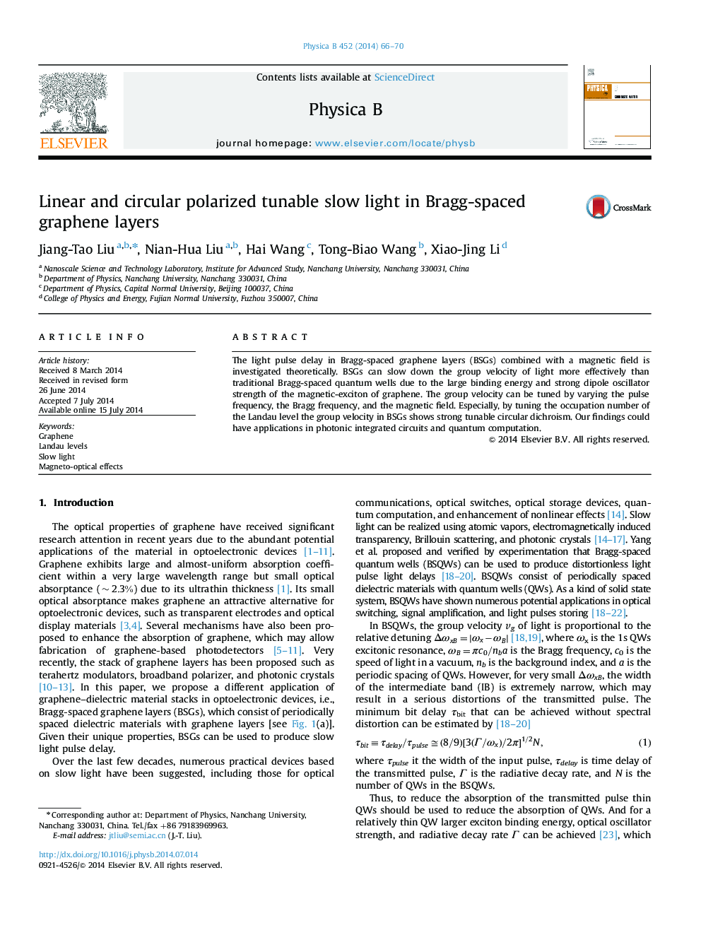 Linear and circular polarized tunable slow light in Bragg-spaced graphene layers