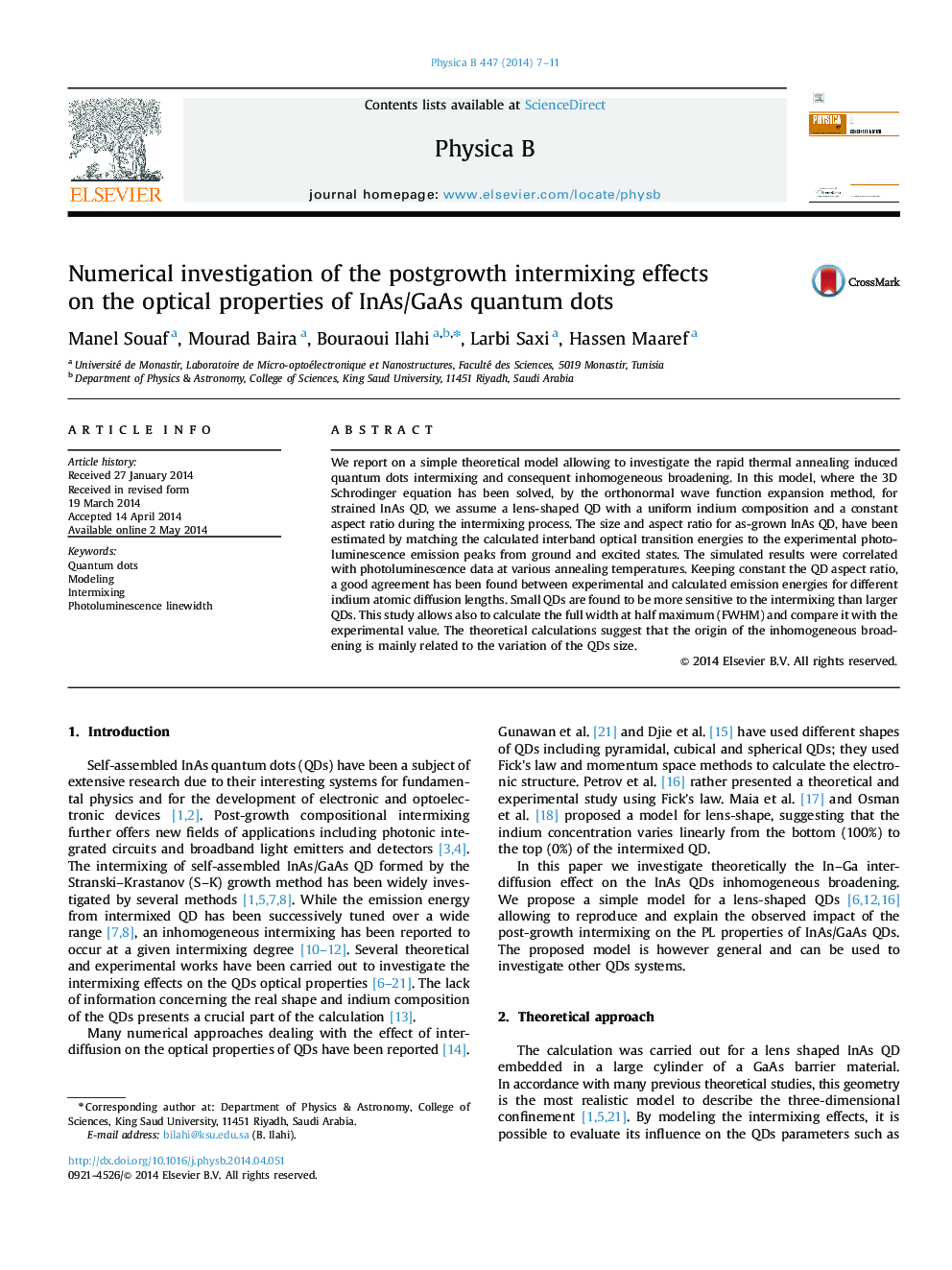 Numerical investigation of the postgrowth intermixing effects on the optical properties of InAs/GaAs quantum dots