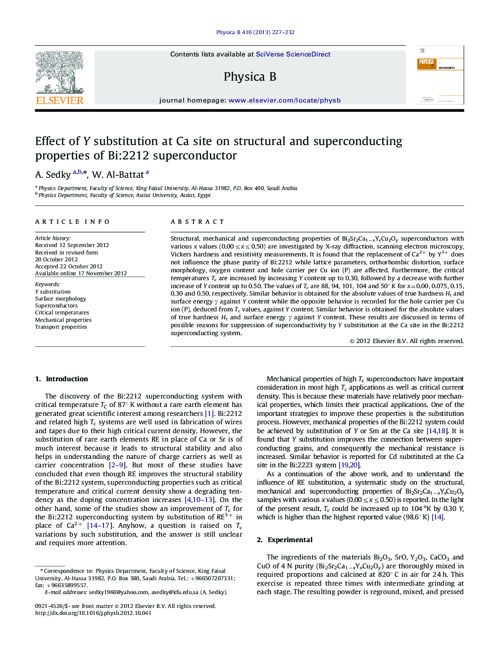 Effect of Y substitution at Ca site on structural and superconducting properties of Bi:2212 superconductor