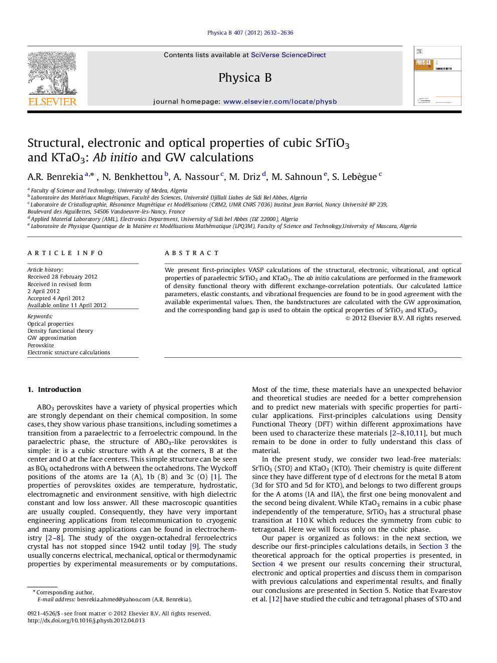 Structural, electronic and optical properties of cubic SrTiO3 and KTaO3: Ab initio and GW calculations