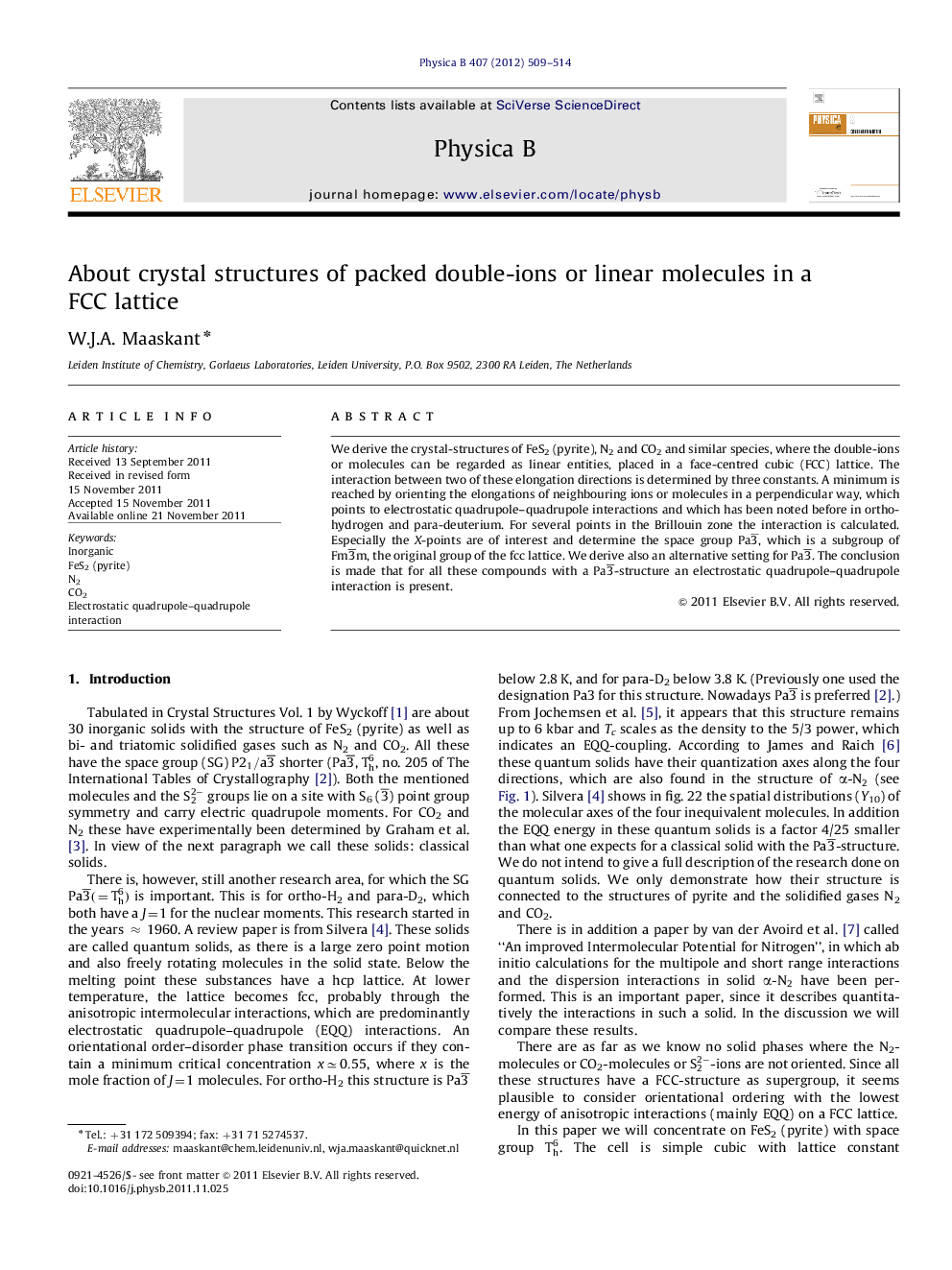 About crystal structures of packed double-ions or linear molecules in a FCC lattice