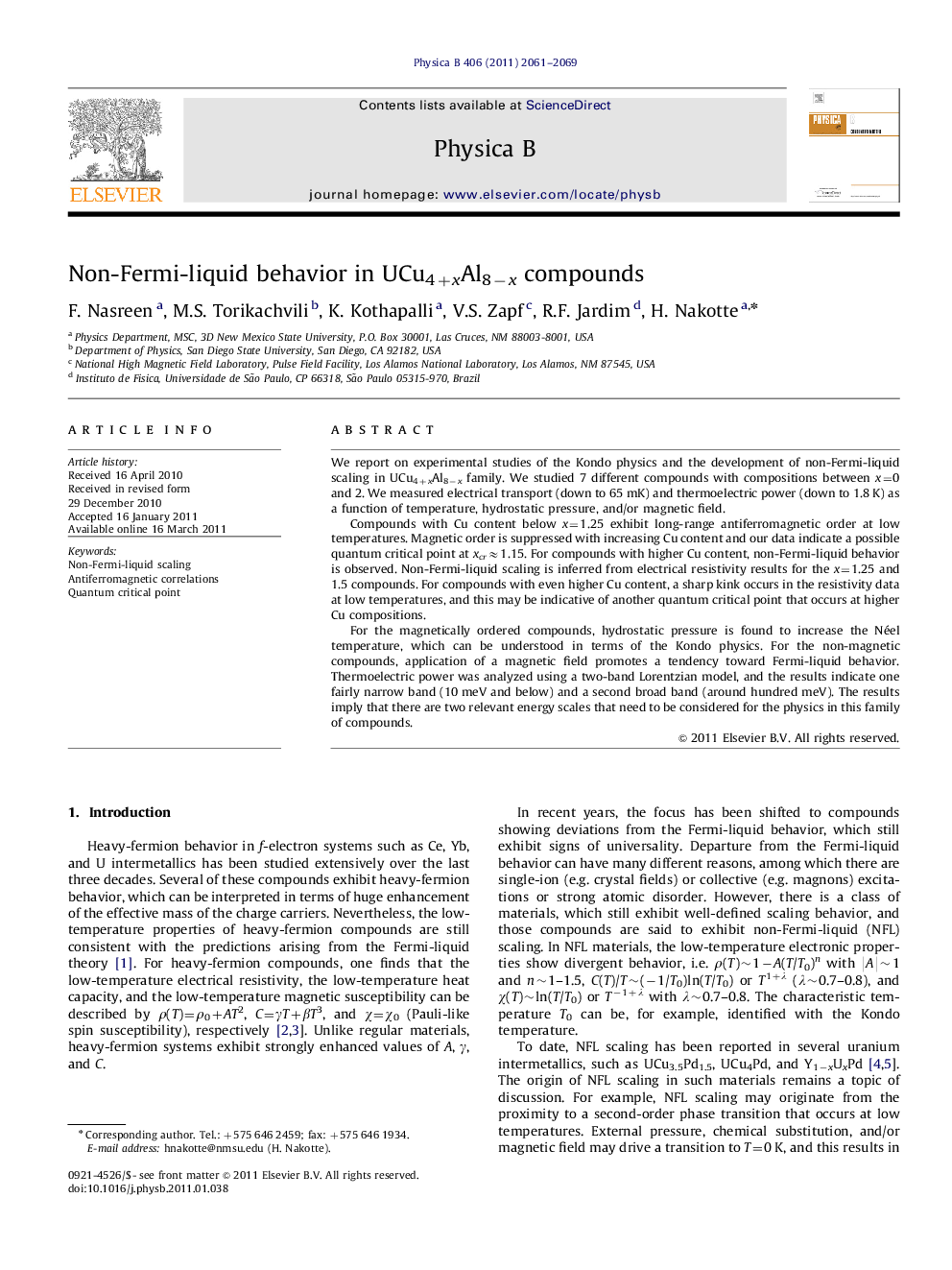 Non-Fermi-liquid behavior in UCu4+xAl8âx compounds