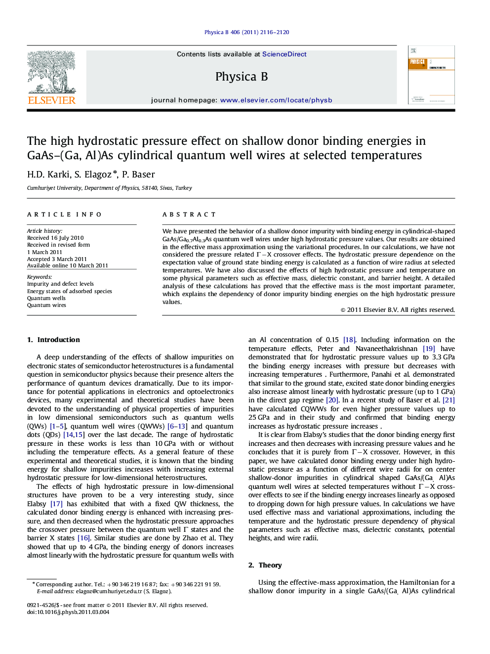 The high hydrostatic pressure effect on shallow donor binding energies in GaAs–(Ga, Al)As cylindrical quantum well wires at selected temperatures