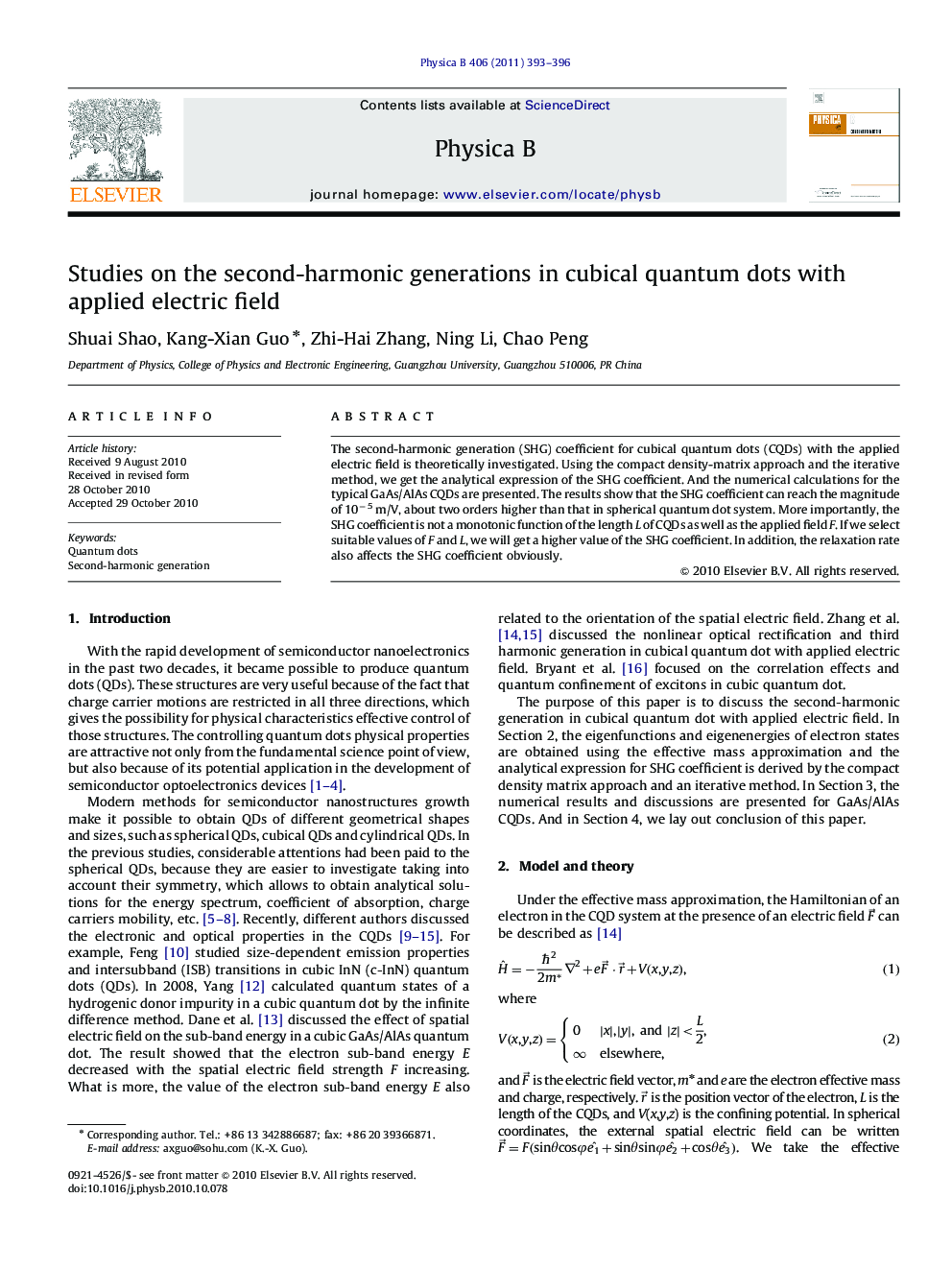 Studies on the second-harmonic generations in cubical quantum dots with applied electric field