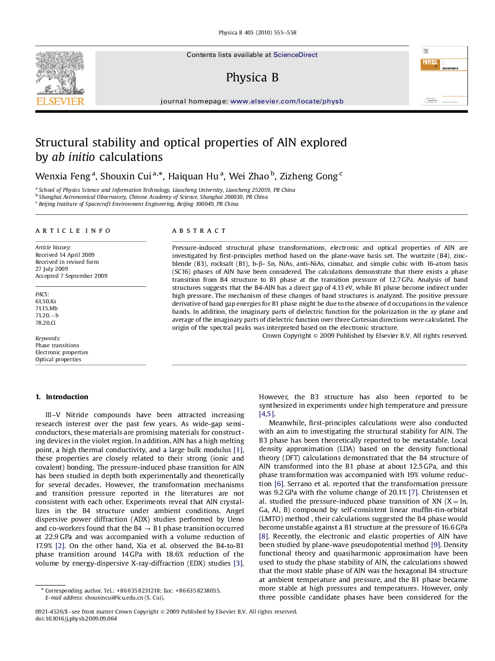 Structural stability and optical properties of AlN explored by ab initio calculations