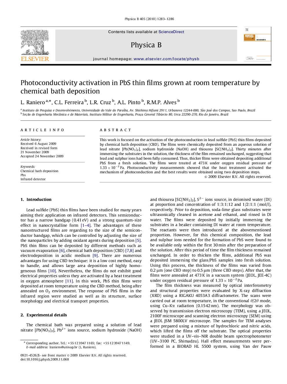 Photoconductivity activation in PbS thin films grown at room temperature by chemical bath deposition
