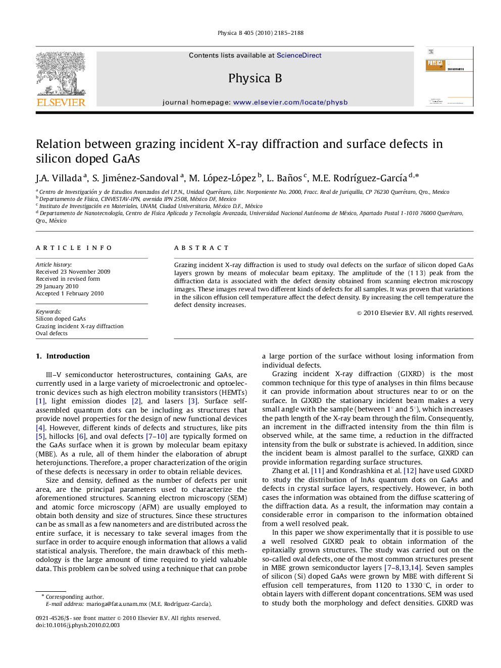 Relation between grazing incident X-ray diffraction and surface defects in silicon doped GaAs