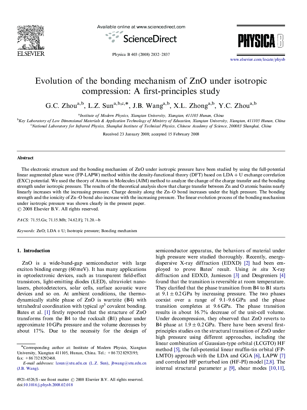 Evolution of the bonding mechanism of ZnO under isotropic compression: A first-principles study
