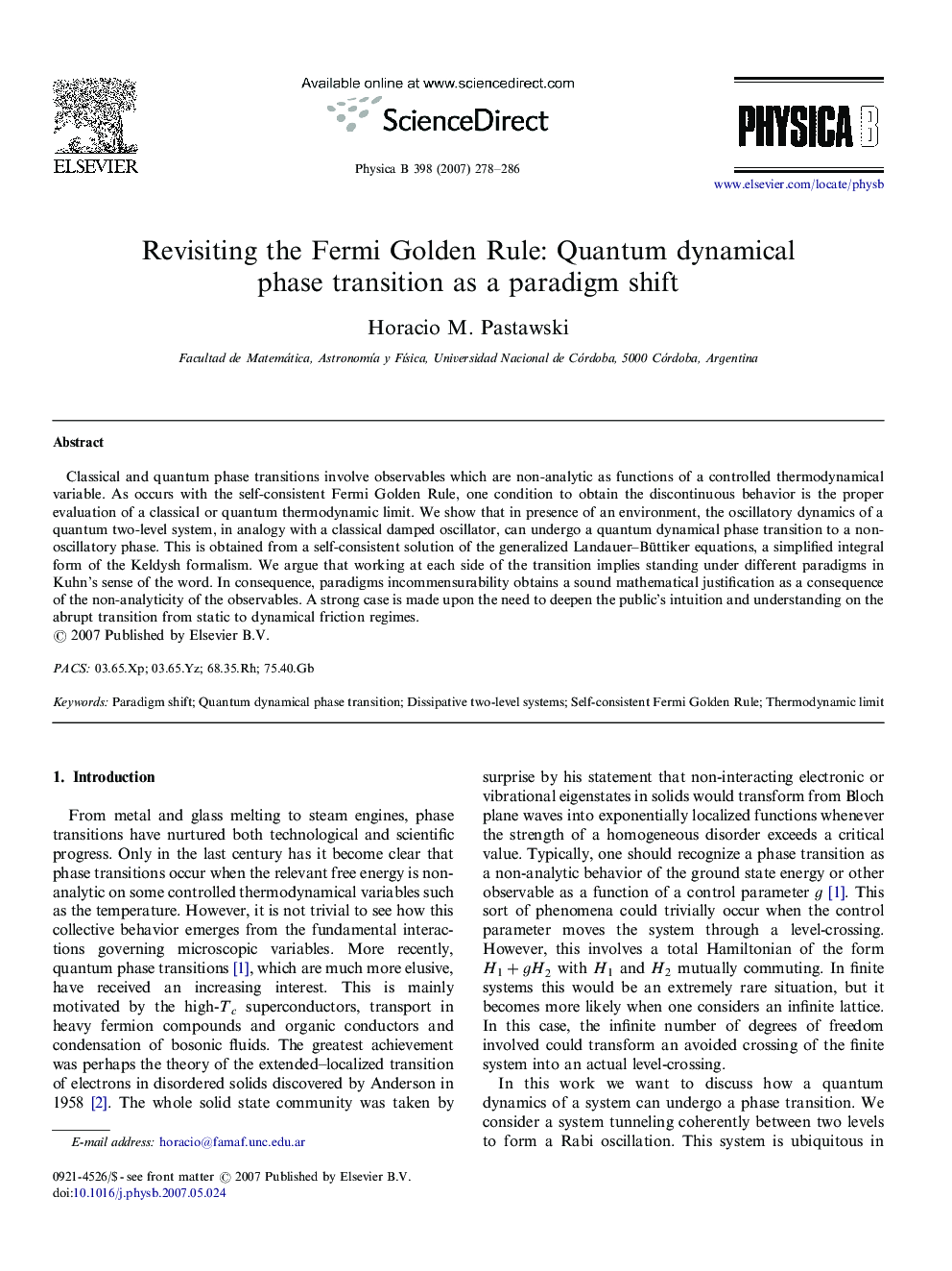 Revisiting the Fermi Golden Rule: Quantum dynamical phase transition as a paradigm shift