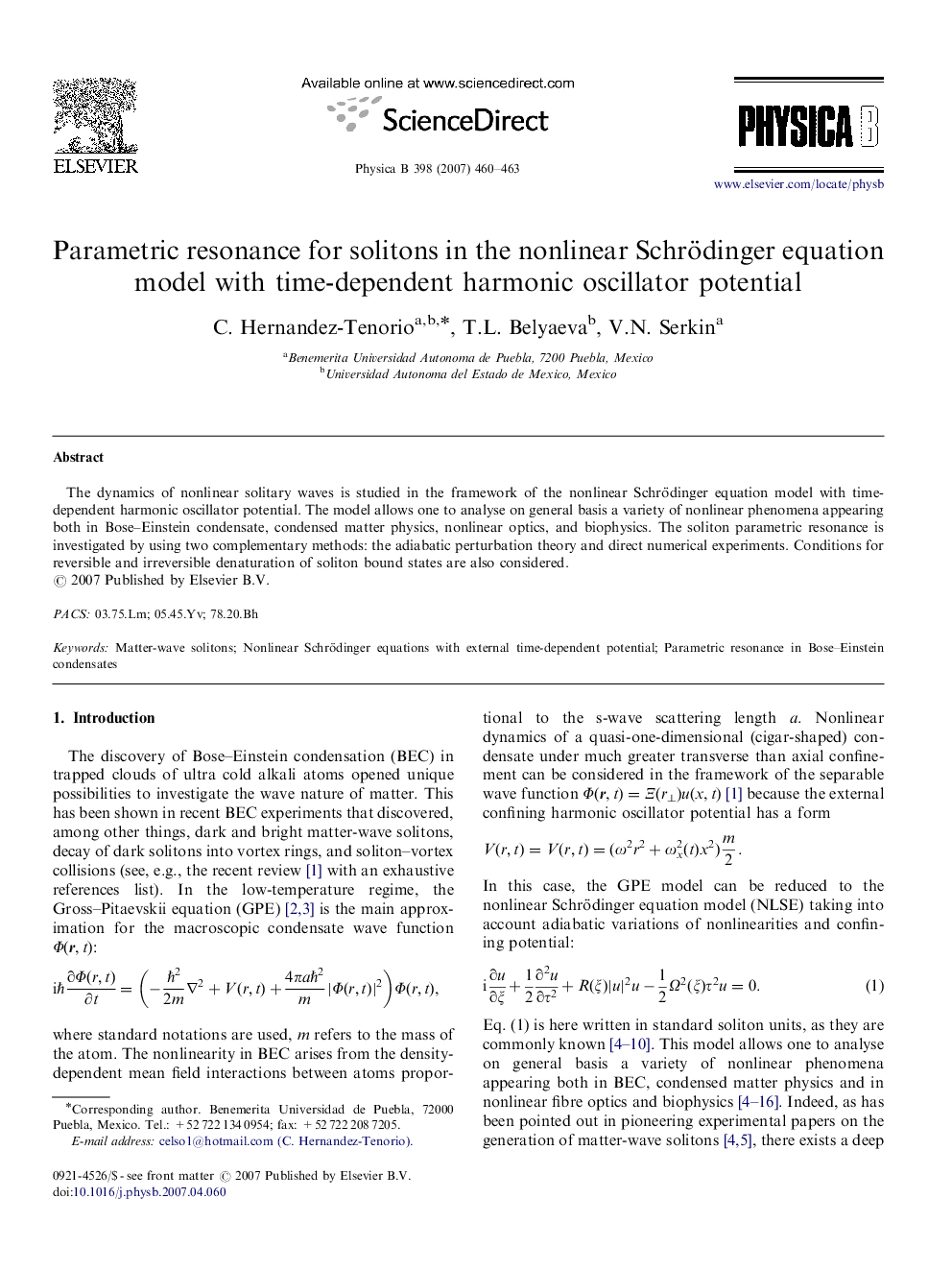 Parametric resonance for solitons in the nonlinear Schrödinger equation model with time-dependent harmonic oscillator potential