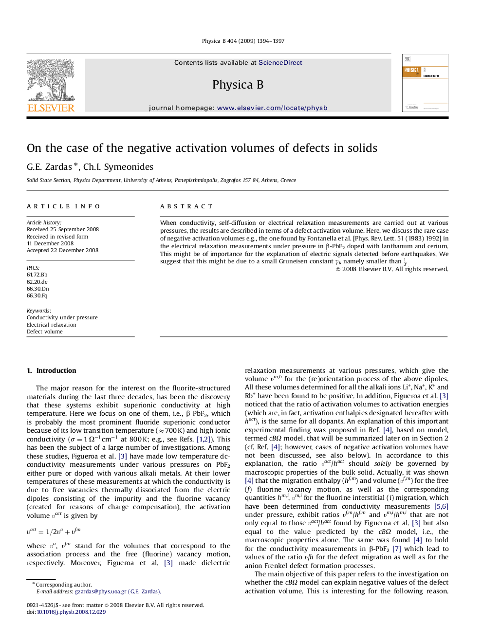 On the case of the negative activation volumes of defects in solids