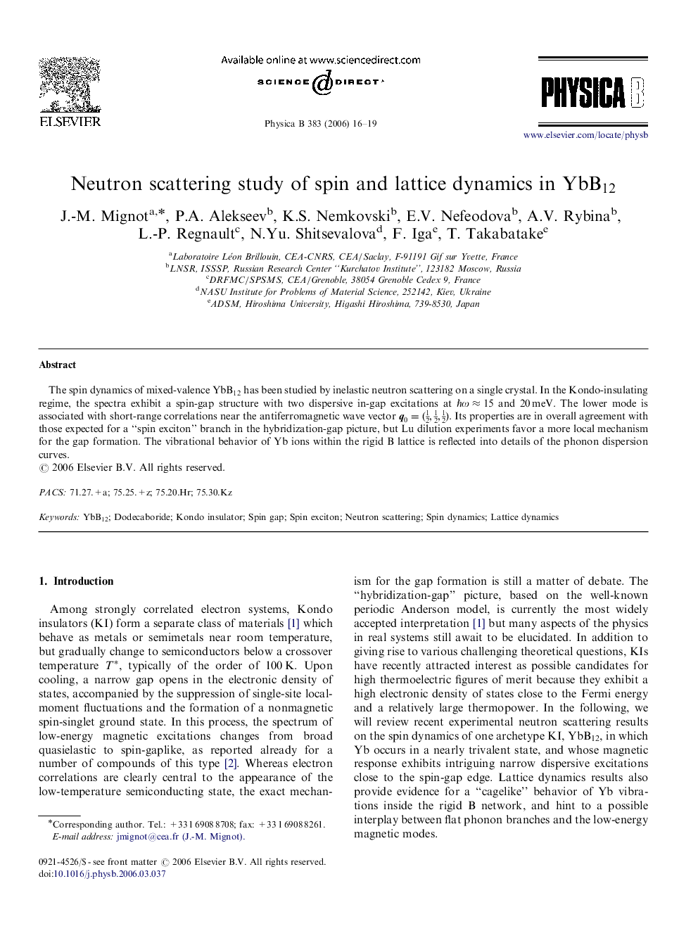 Neutron scattering study of spin and lattice dynamics in YbB12