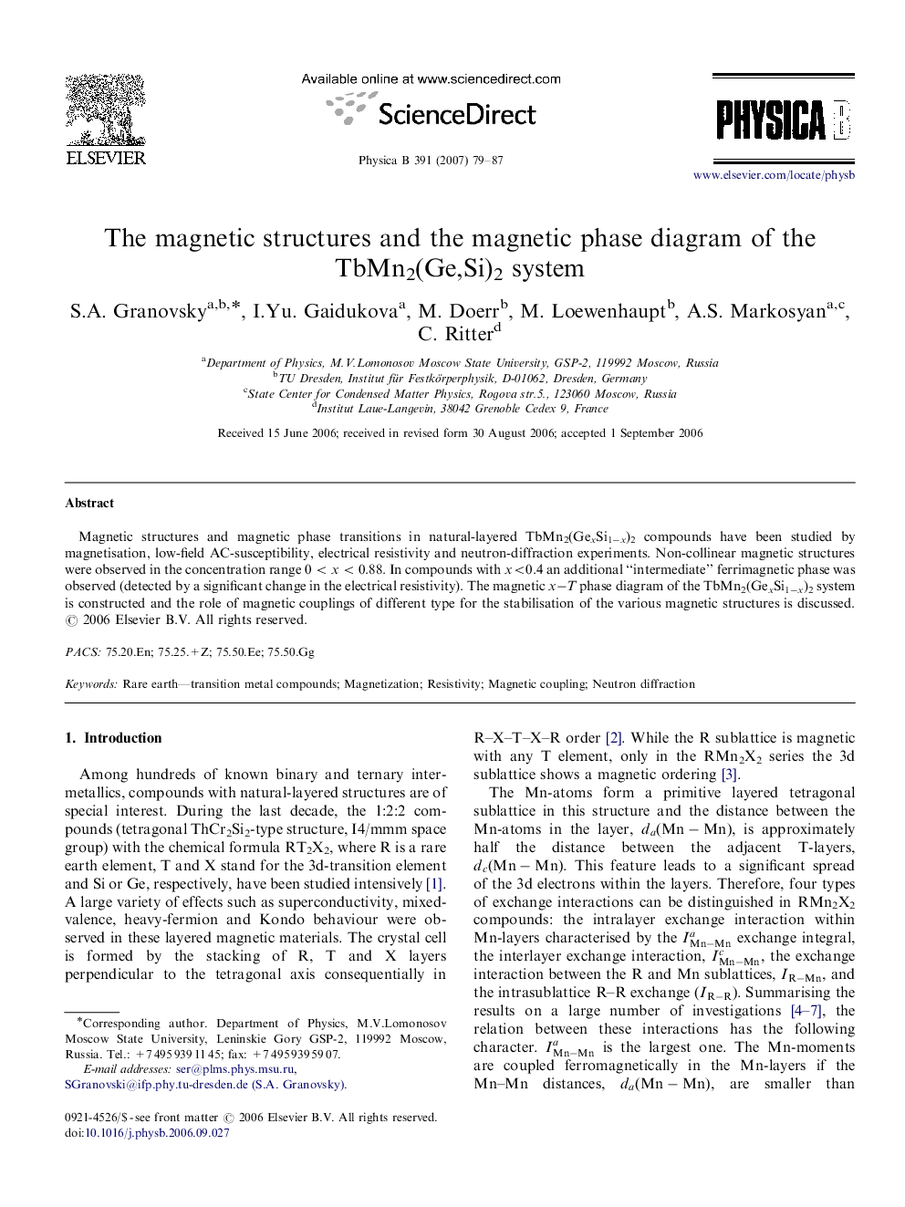 The magnetic structures and the magnetic phase diagram of the TbMn2(Ge,Si)2 system