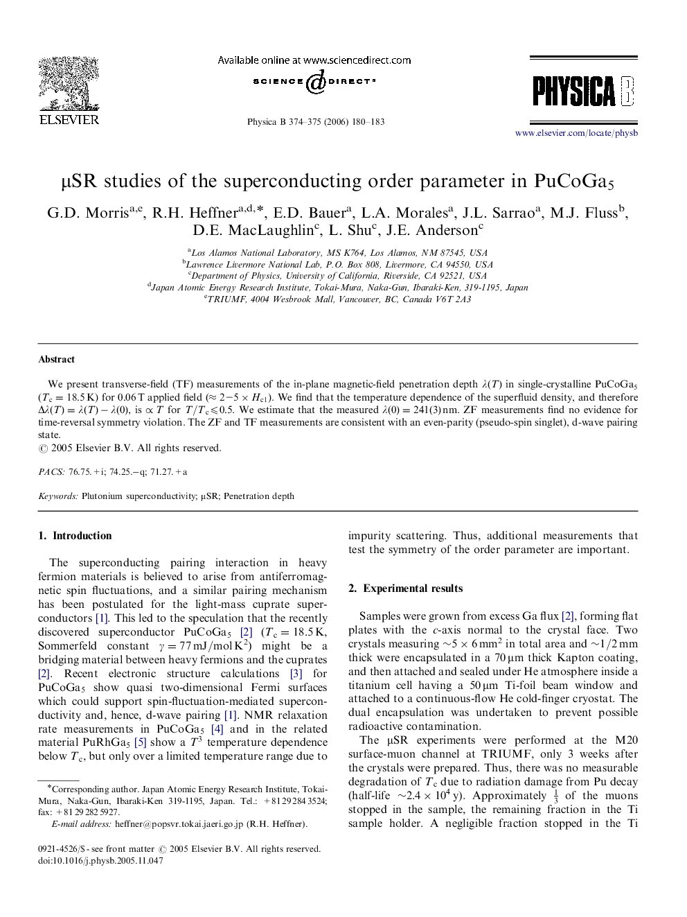 μSRμSR studies of the superconducting order parameter in PuCoGa5PuCoGa5