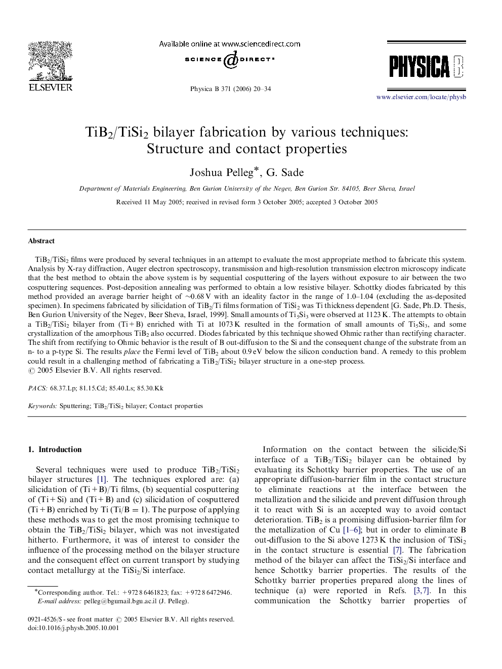 TiB2/TiSi2 bilayer fabrication by various techniques: Structure and contact properties