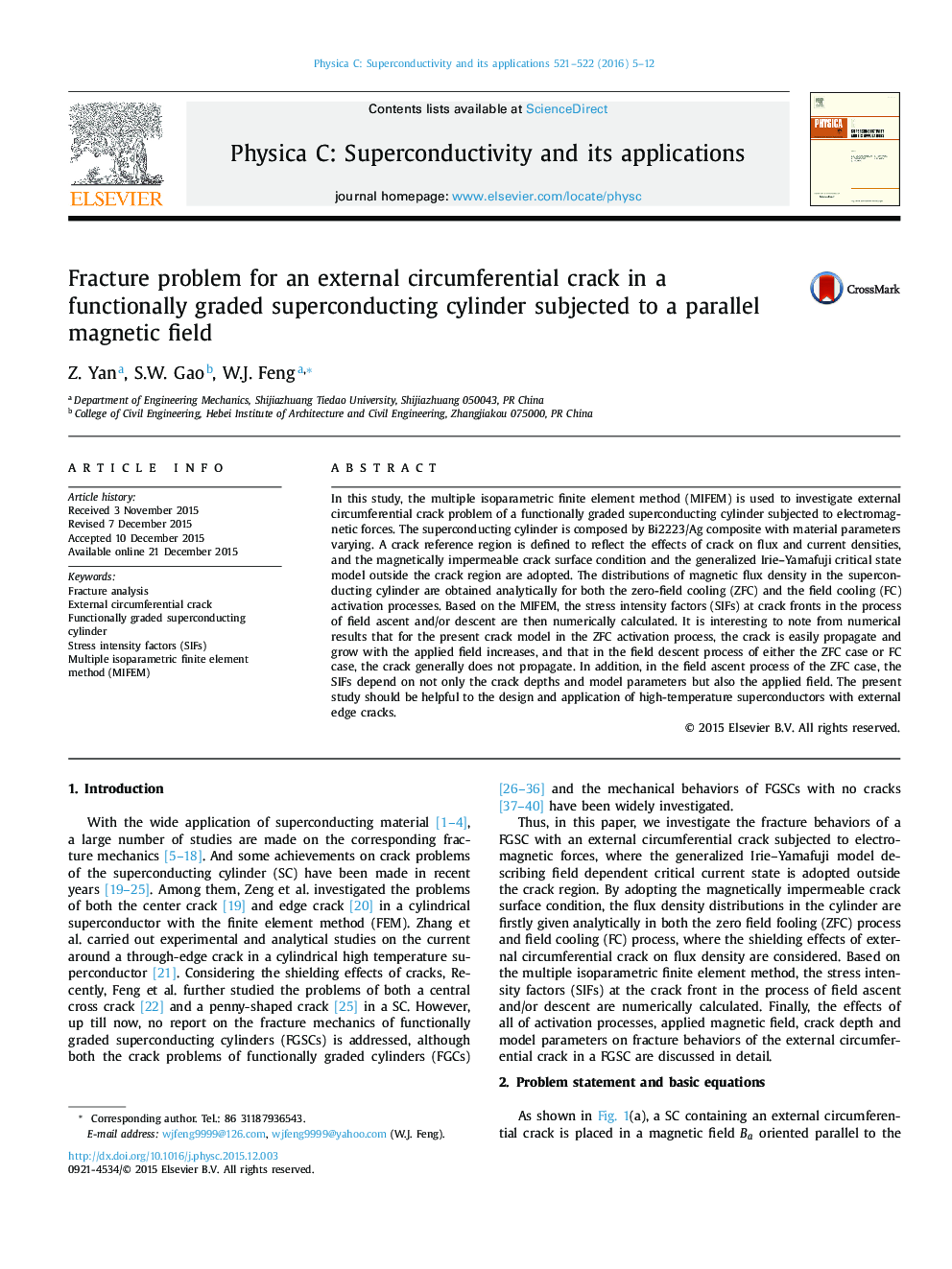 Fracture problem for an external circumferential crack in a functionally graded superconducting cylinder subjected to a parallel magnetic field