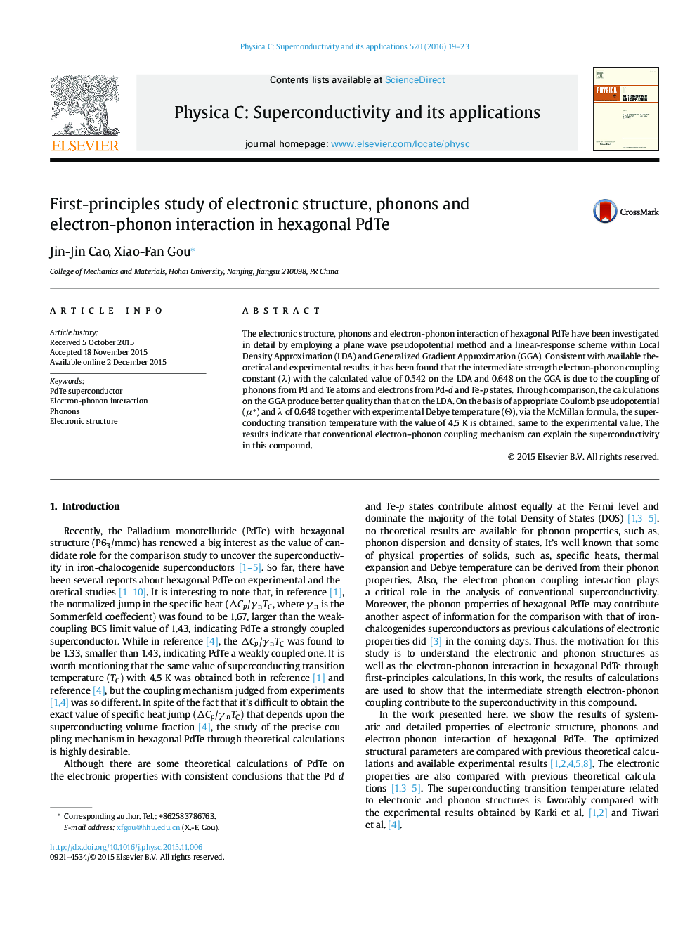 First-principles study of electronic structure, phonons and electron-phonon interaction in hexagonal PdTe