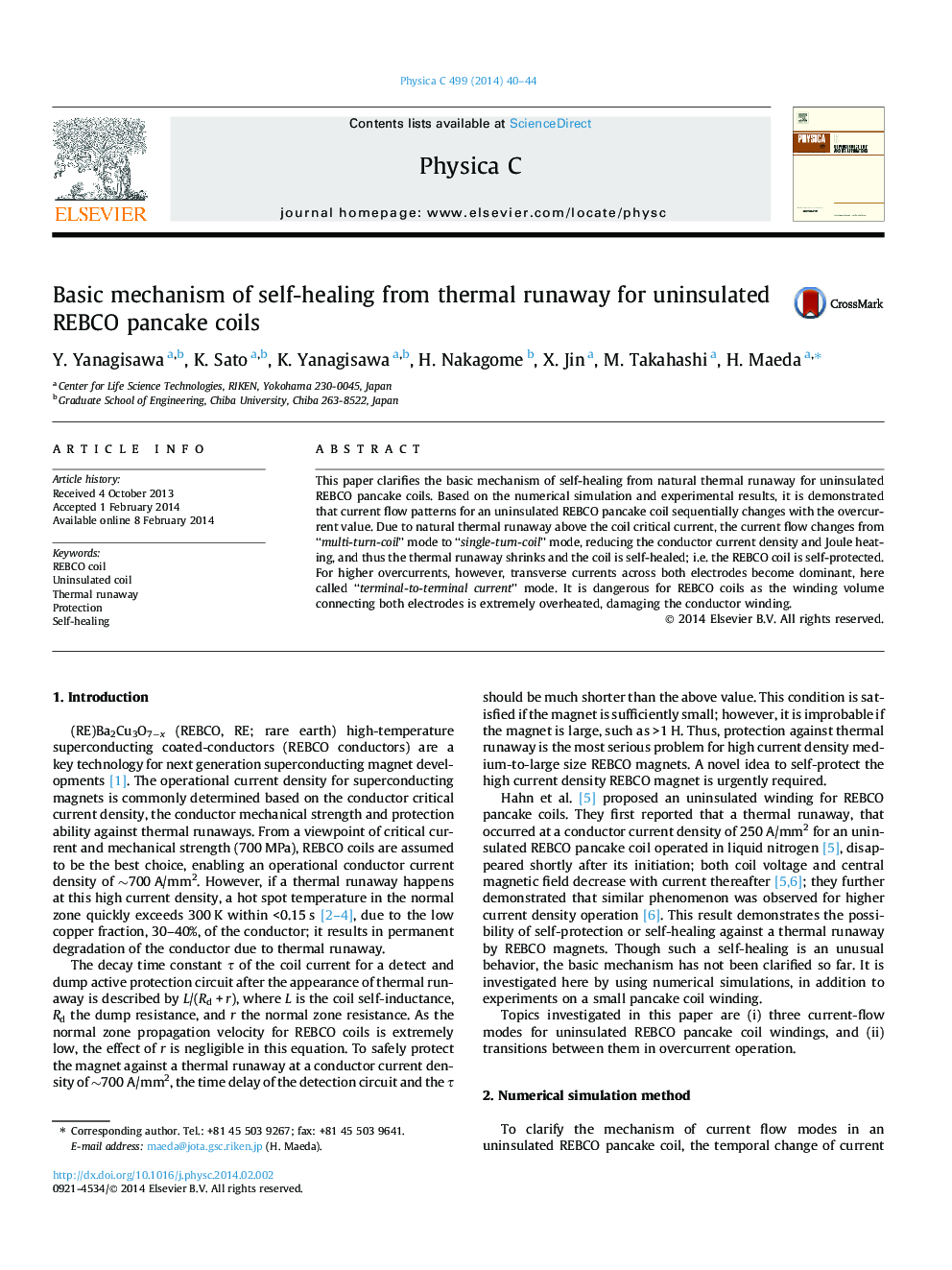 Basic mechanism of self-healing from thermal runaway for uninsulated REBCO pancake coils