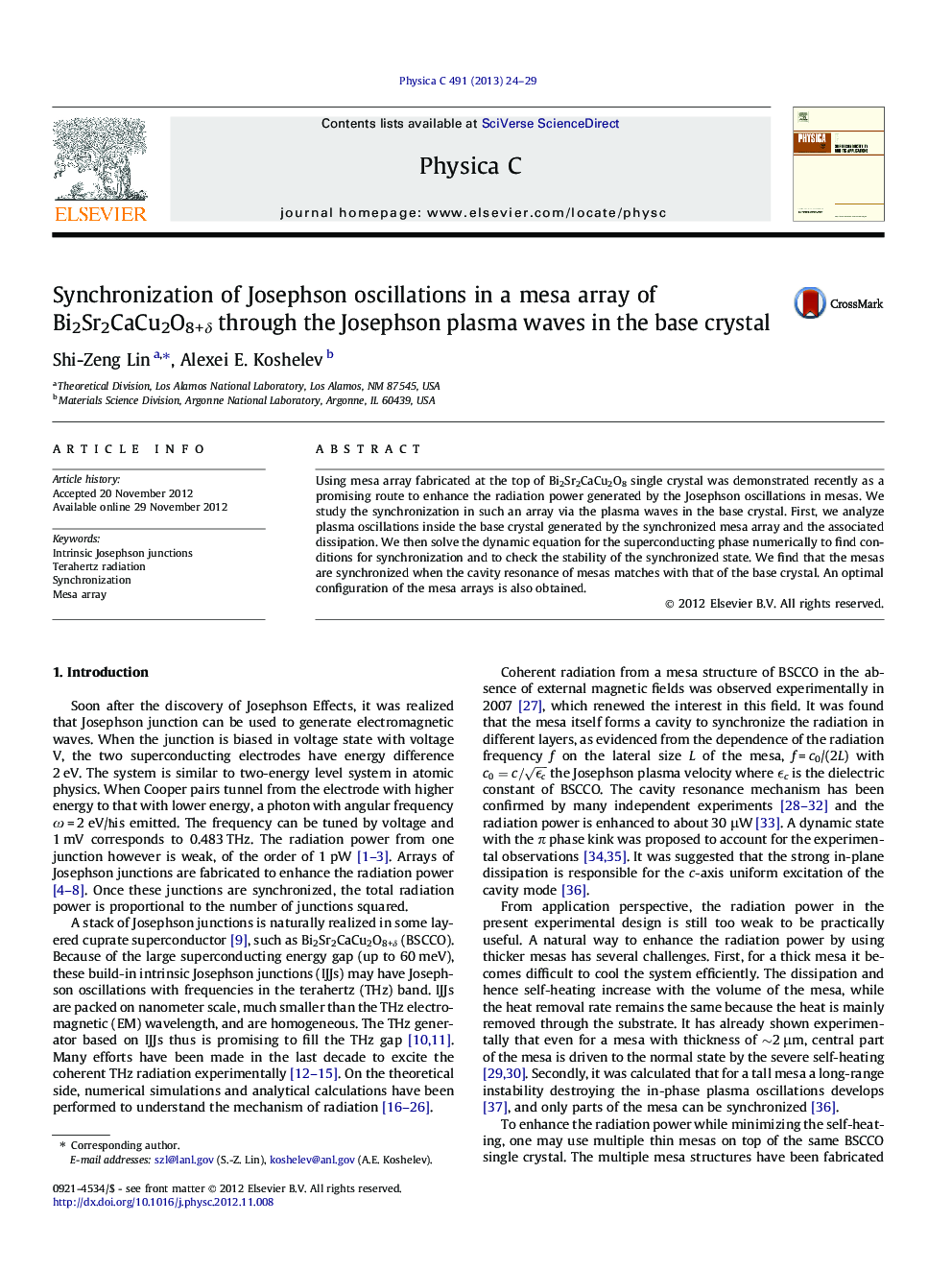 Synchronization of Josephson oscillations in a mesa array of Bi2Sr2CaCu2O8+Î´ through the Josephson plasma waves in the base crystal