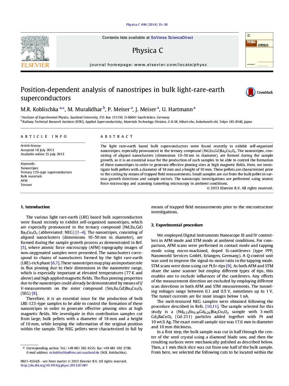 Position-dependent analysis of nanostripes in bulk light-rare-earth superconductors