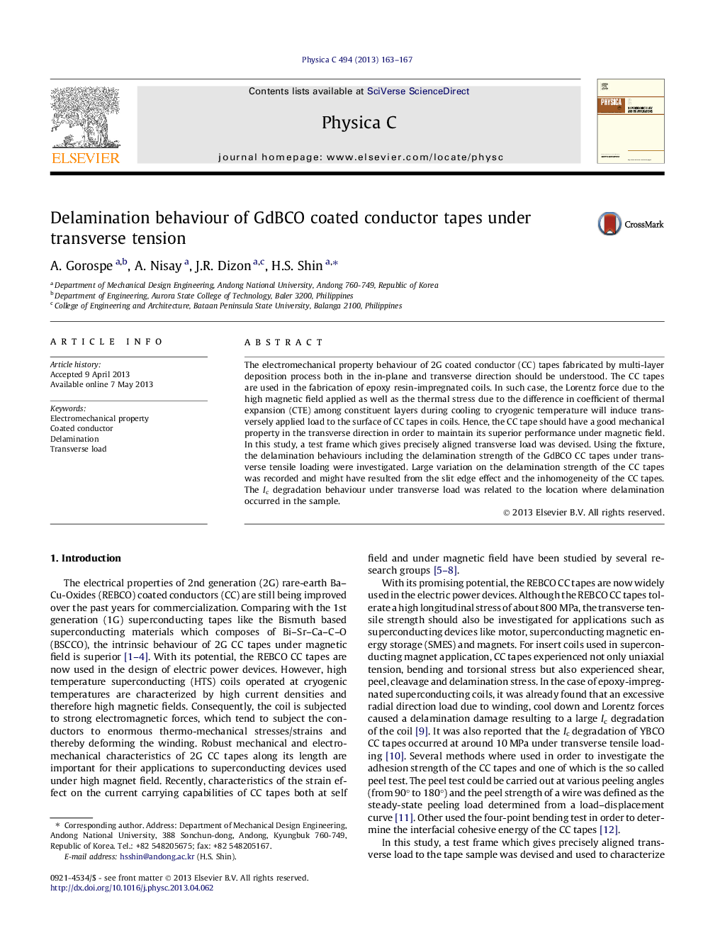 Delamination behaviour of GdBCO coated conductor tapes under transverse tension