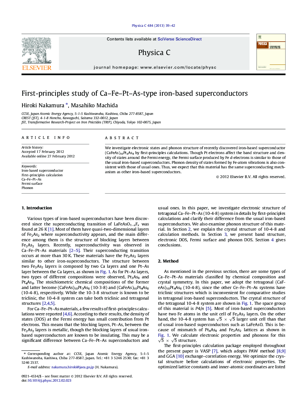 First-principles study of Ca–Fe–Pt–As-type iron-based superconductors