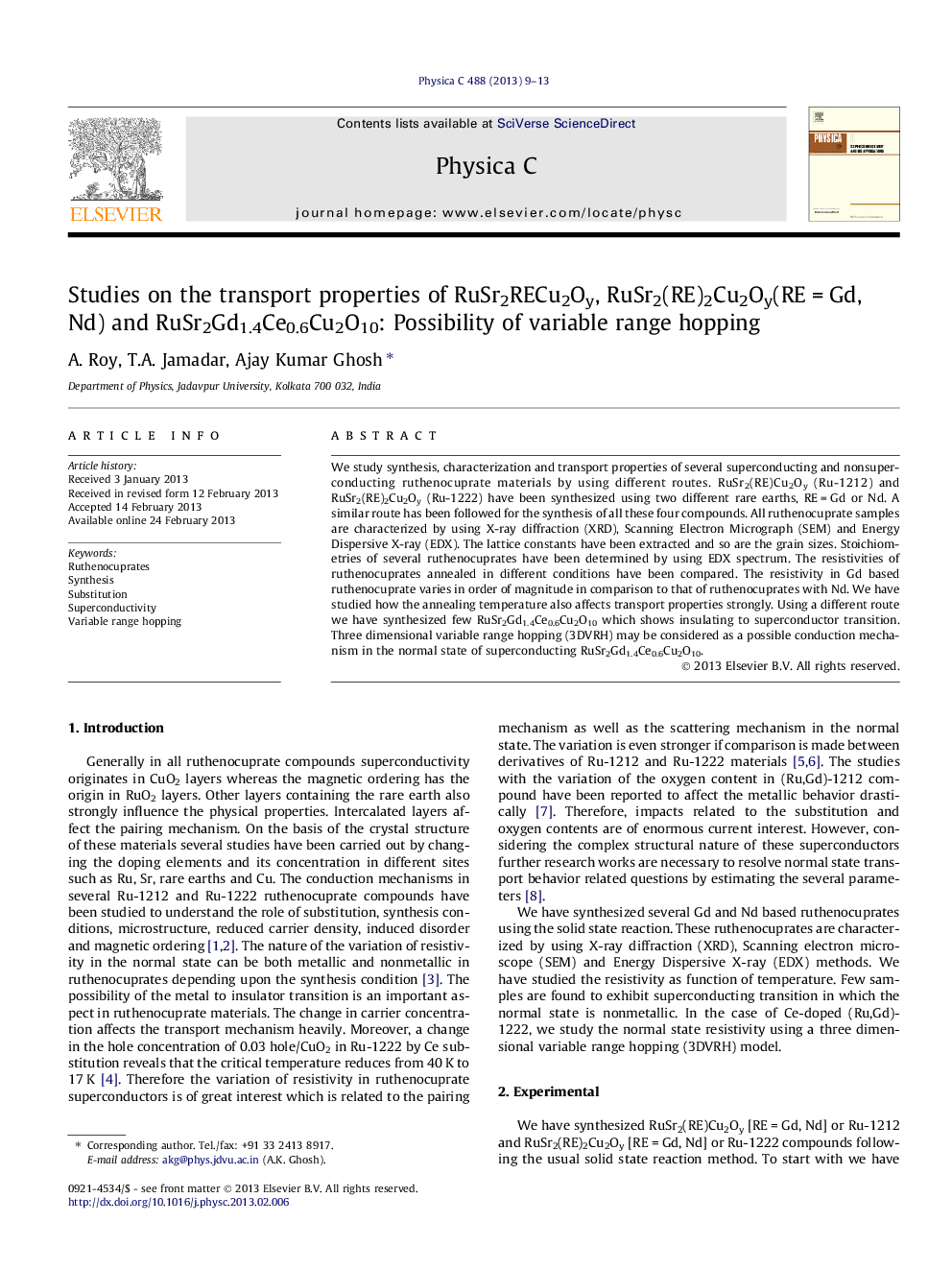 Studies on the transport properties of RuSr2RECu2Oy, RuSr2(RE)2Cu2Oy(RE = Gd, Nd) and RuSr2Gd1.4Ce0.6Cu2O10: Possibility of variable range hopping