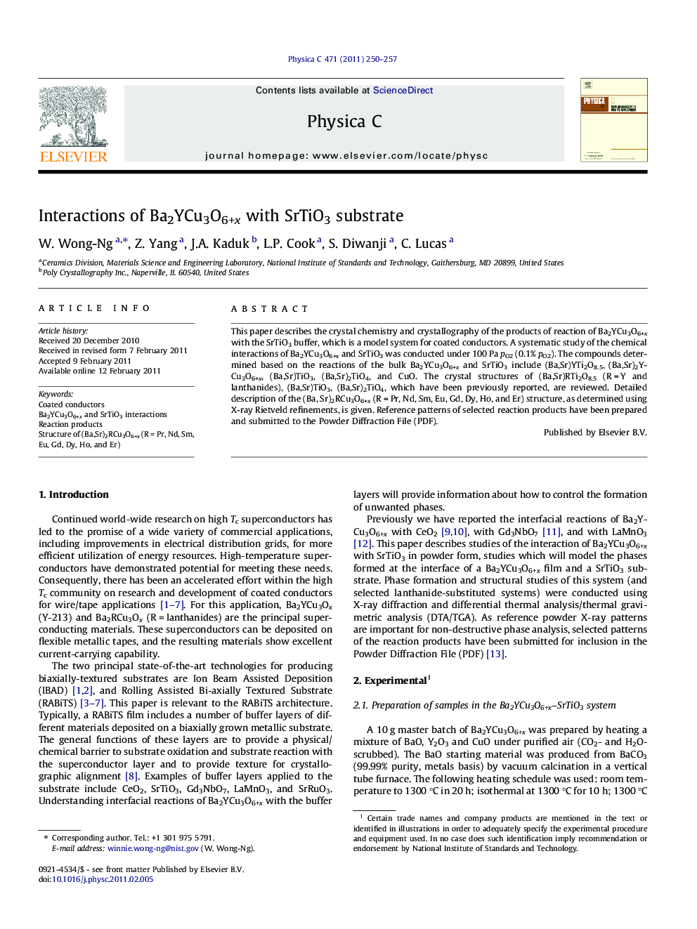 Interactions of Ba2YCu3O6+x with SrTiO3 substrate