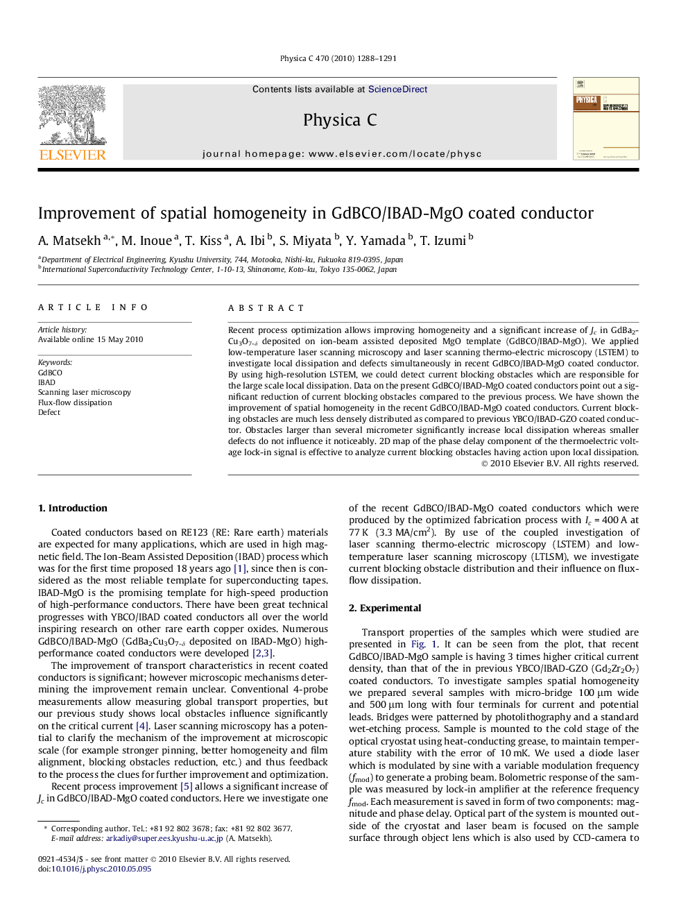 Improvement of spatial homogeneity in GdBCO/IBAD-MgO coated conductor