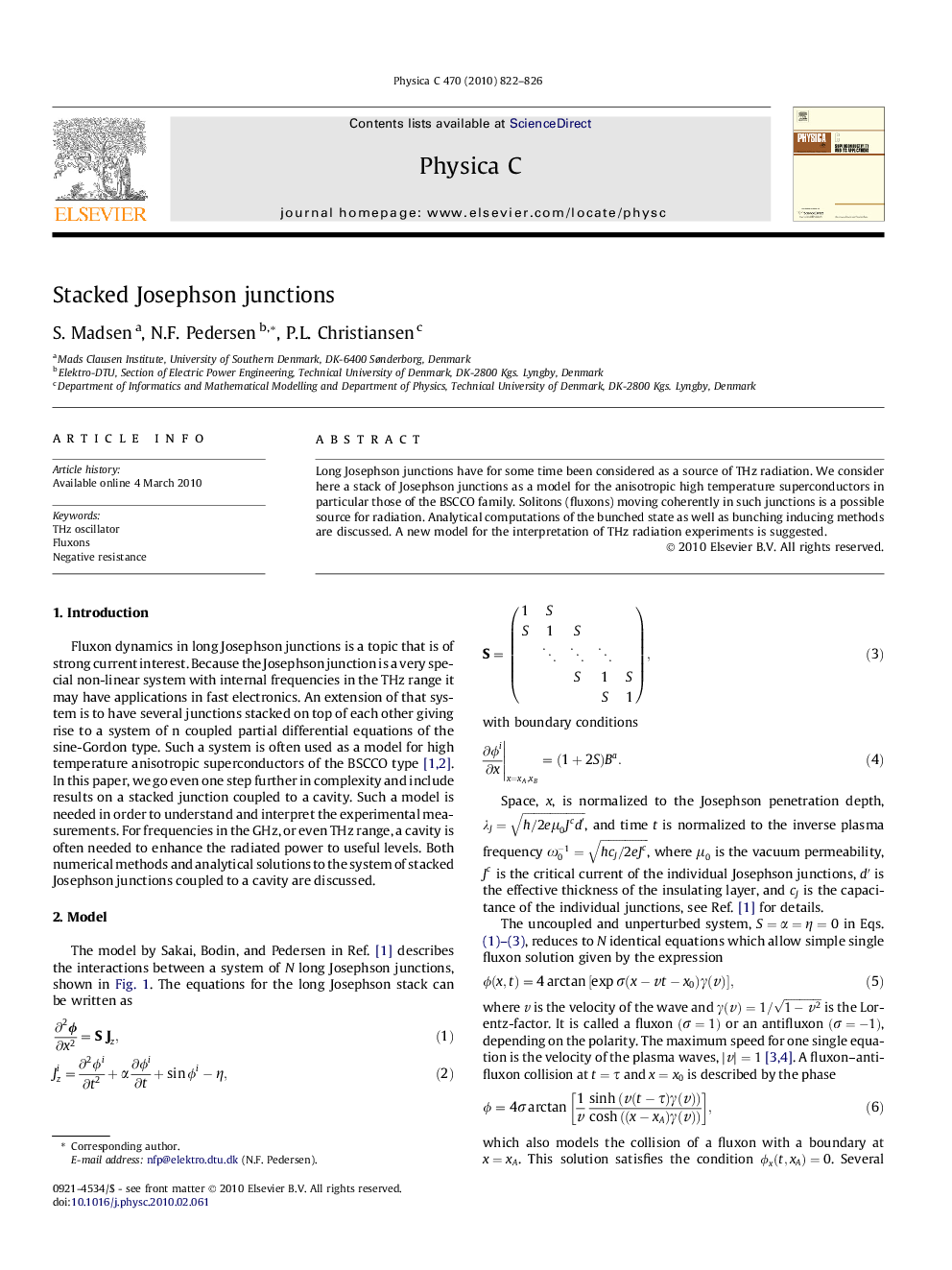 Stacked Josephson junctions