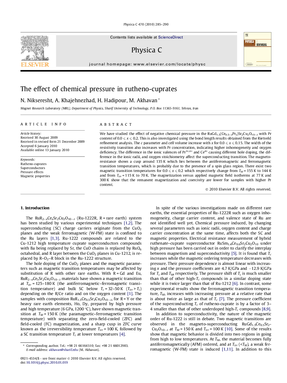 The effect of chemical pressure in rutheno-cuprates