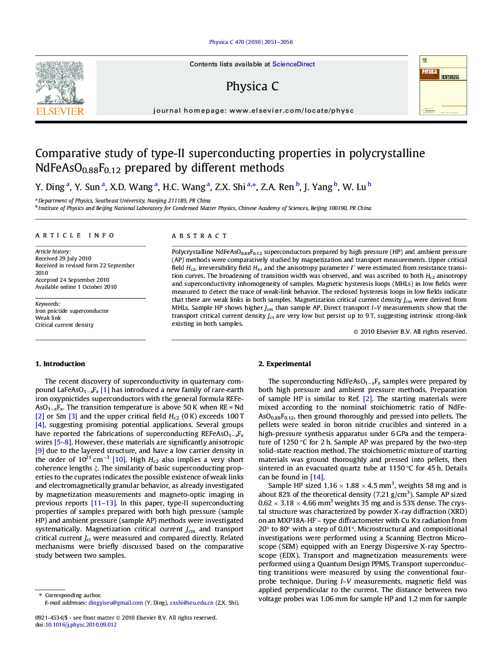 Comparative study of type-II superconducting properties in polycrystalline NdFeAsO0.88F0.12 prepared by different methods